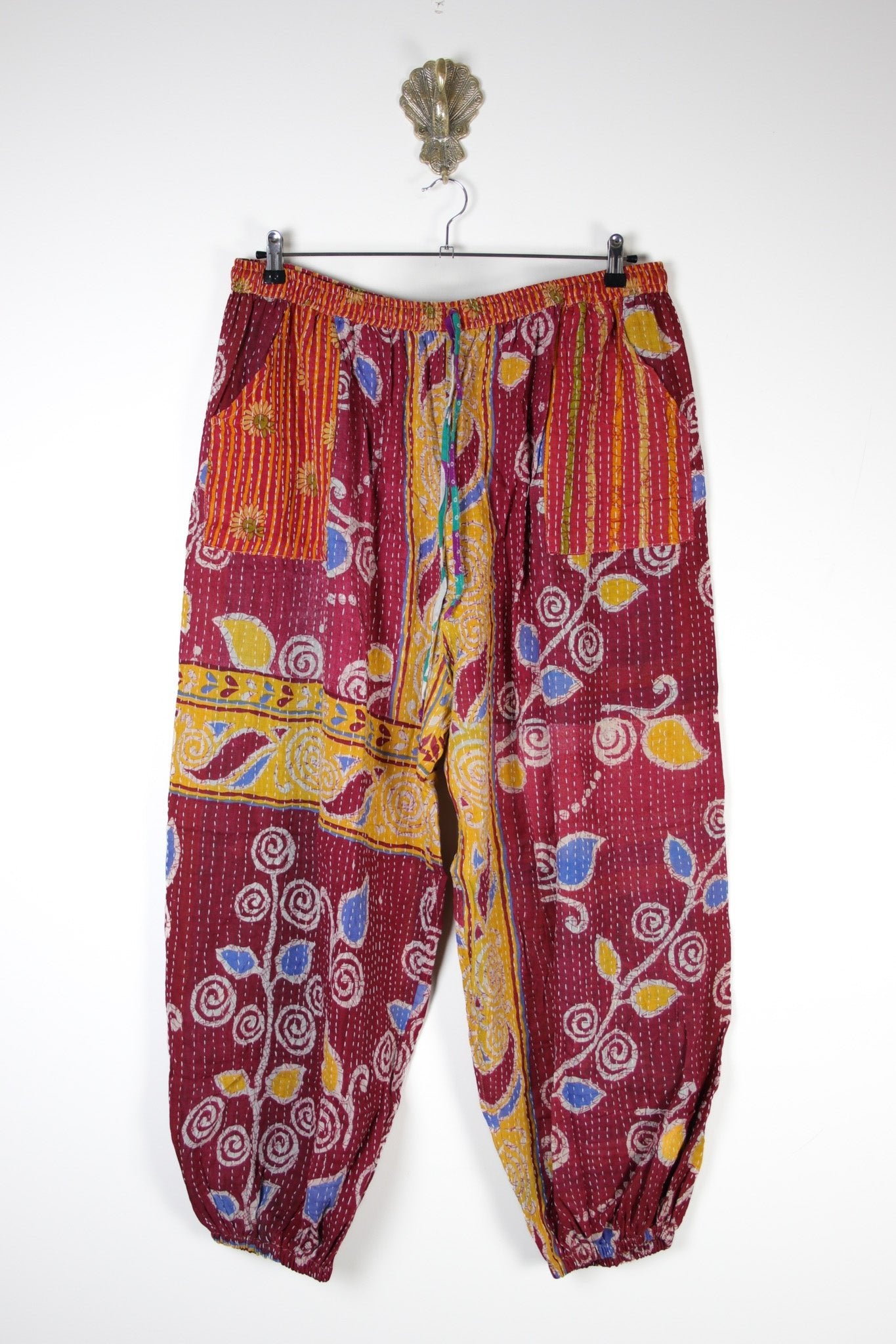 Tula Kantha Joggers 3XL (17282) TulaJoggers3XLRenewVintage172821 Renew Bohemian Pty Ltd