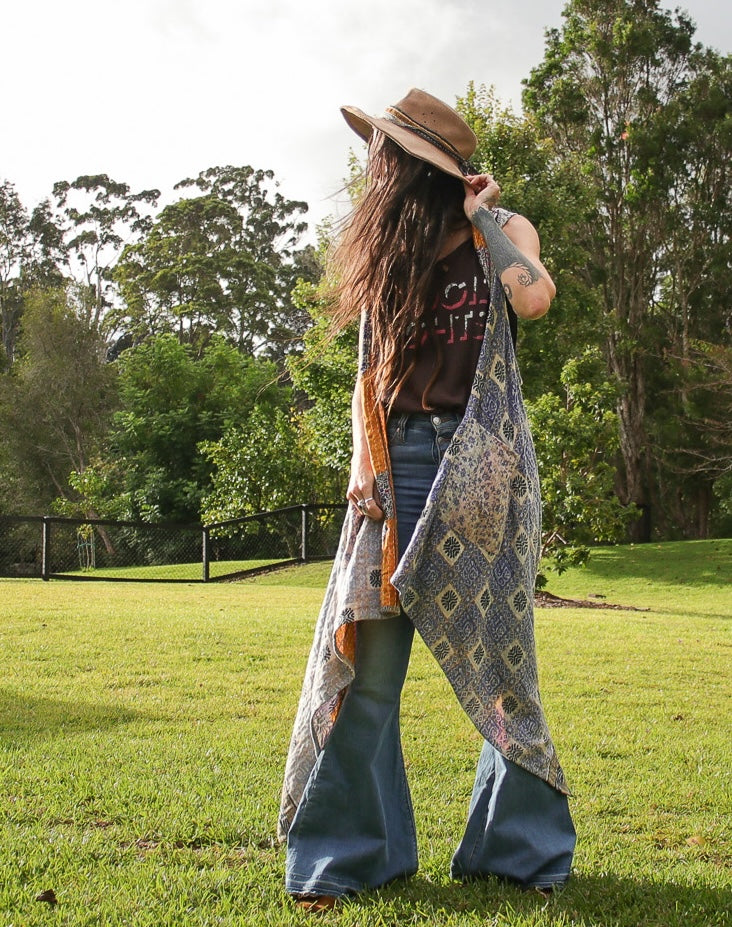 Gemini Kantha Vests - Renew Bohemian Pty Ltd