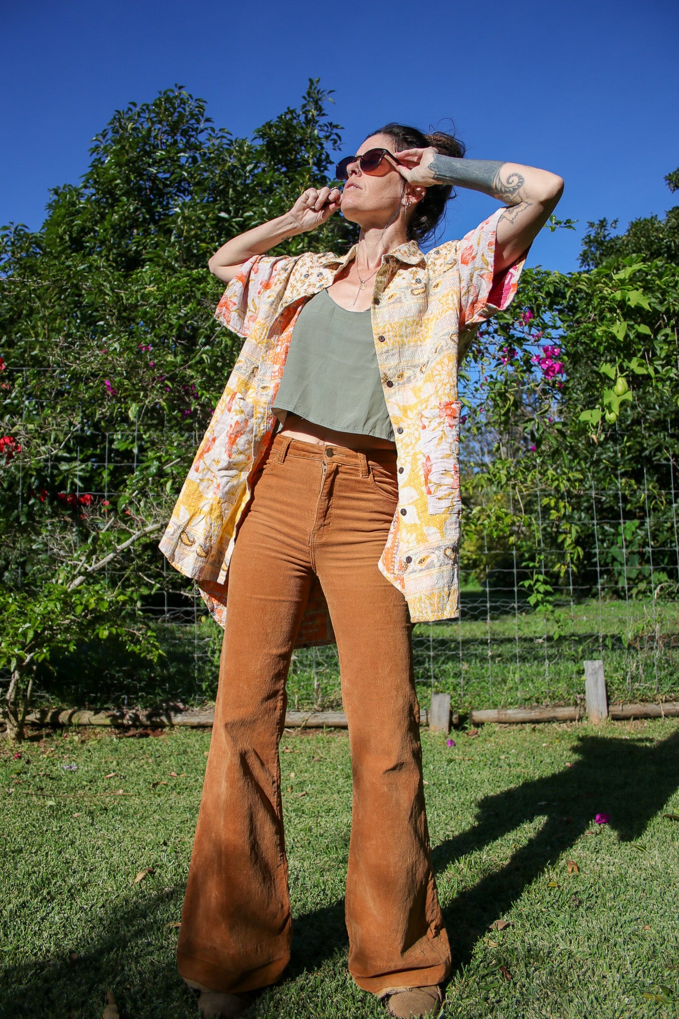 Lila Kantha Shirts - Renew Bohemian Pty Ltd