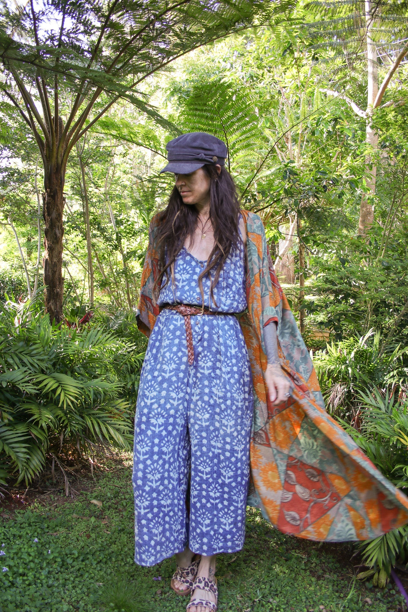 Stonewash Kantha Jumpsuits