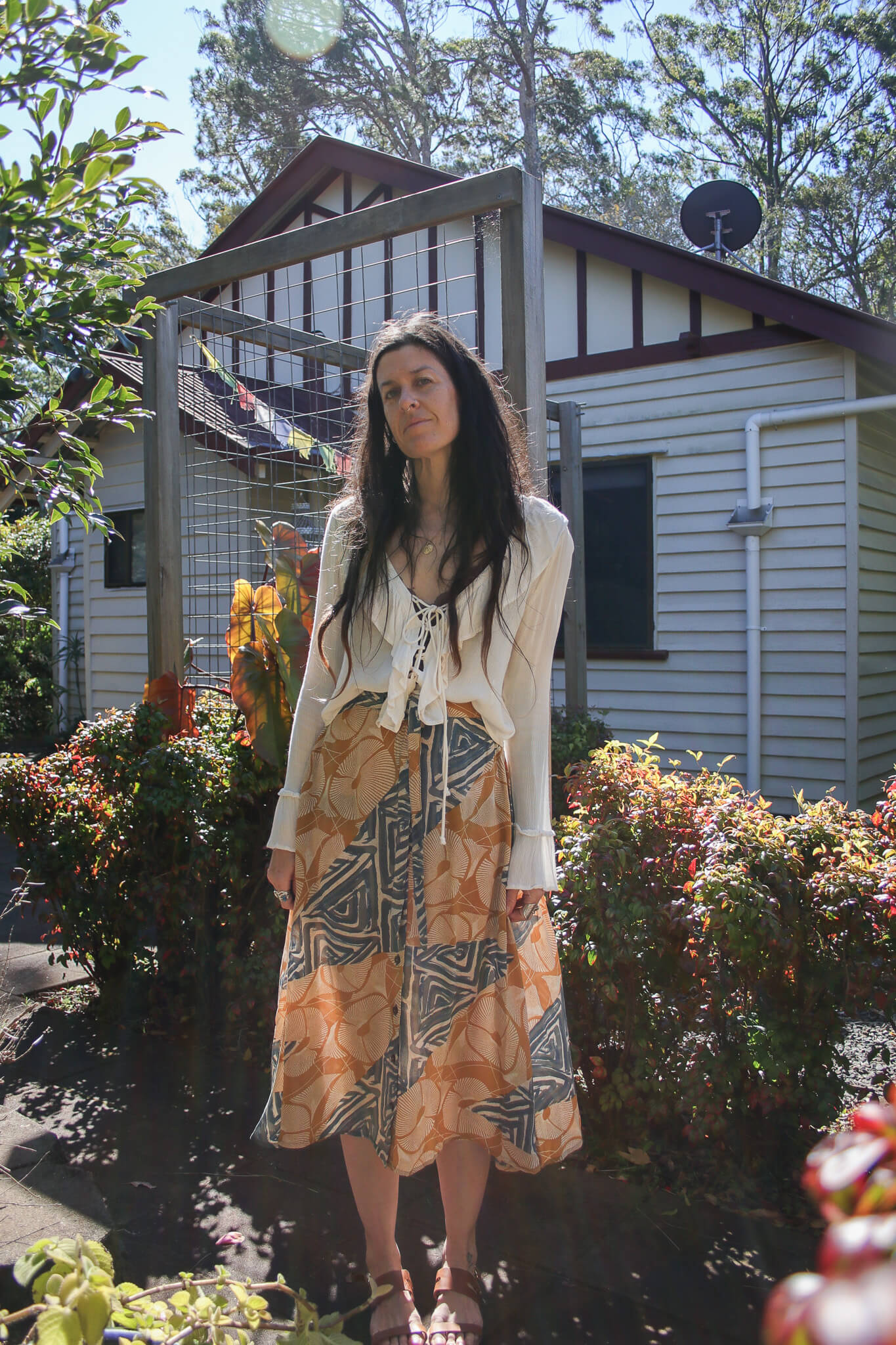 Sarita Silk Skirt Renew Bohemian