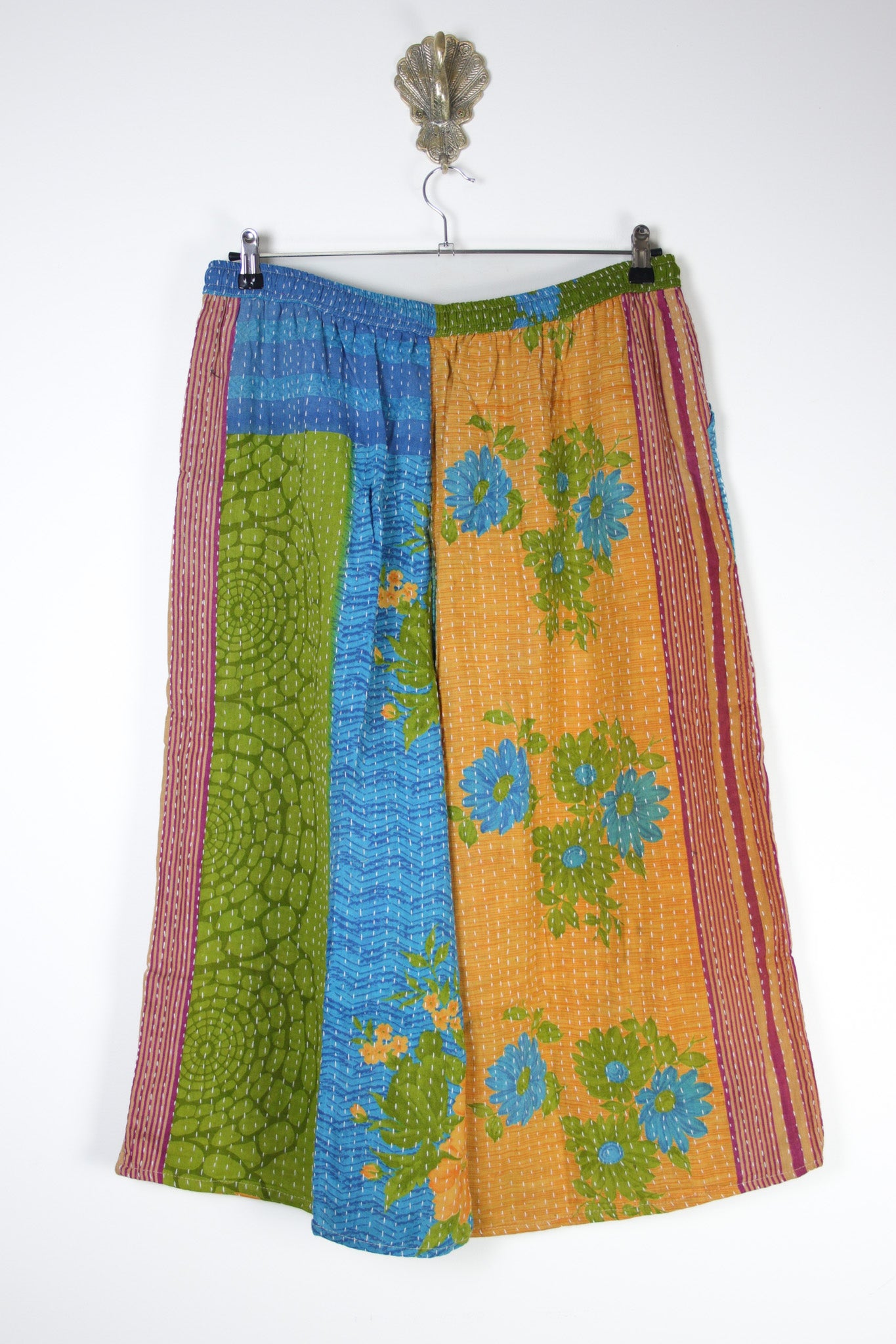 Cropped Kantha Pants 2XL (20988) CroppedPants2XLRenewBohemian209882 Renew Bohemian Pty Ltd