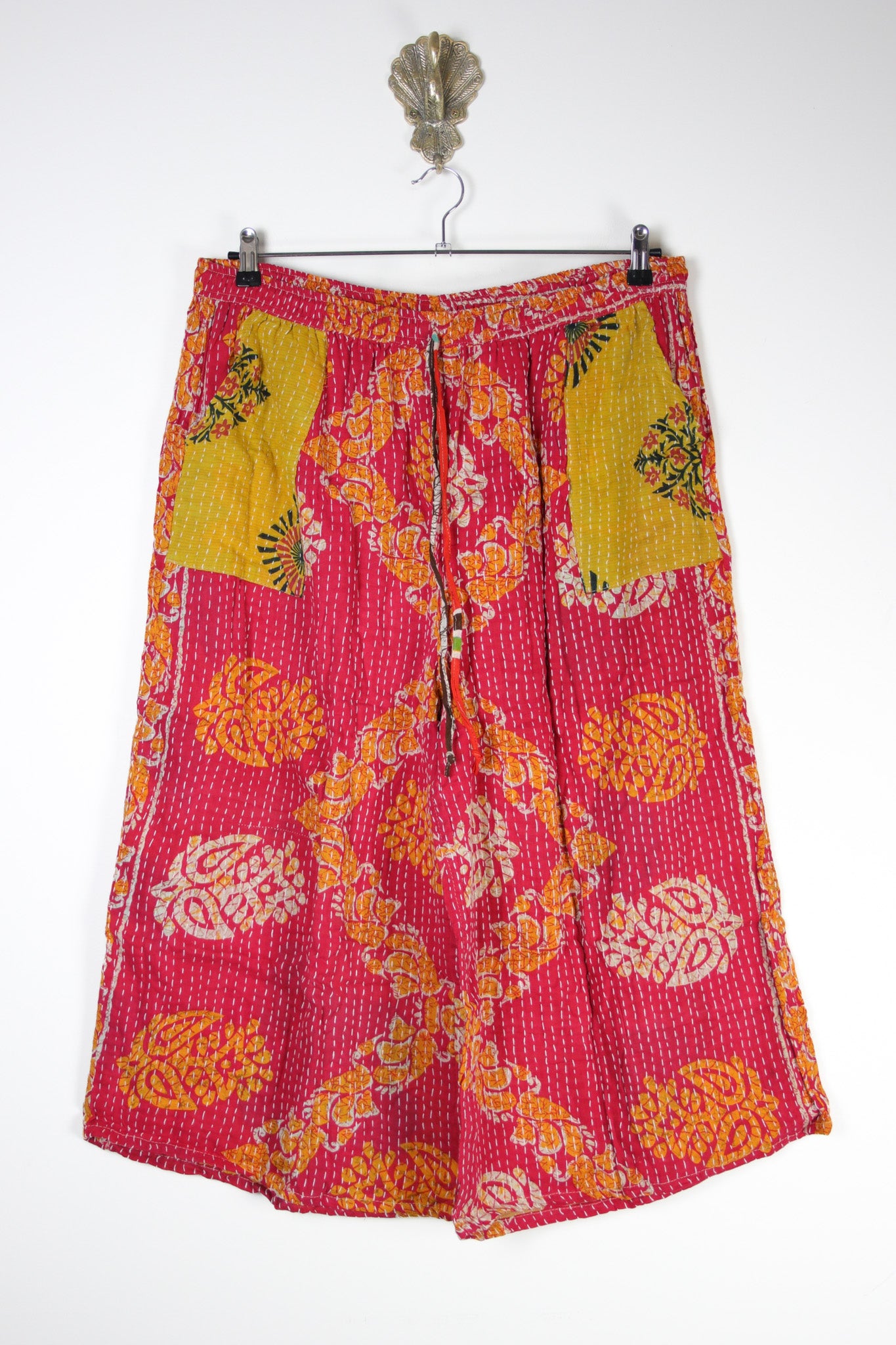 Cropped Kantha Pants 3XL (20997) CroppedPants3XLRenewBohemian209971 Renew Bohemian Pty Ltd