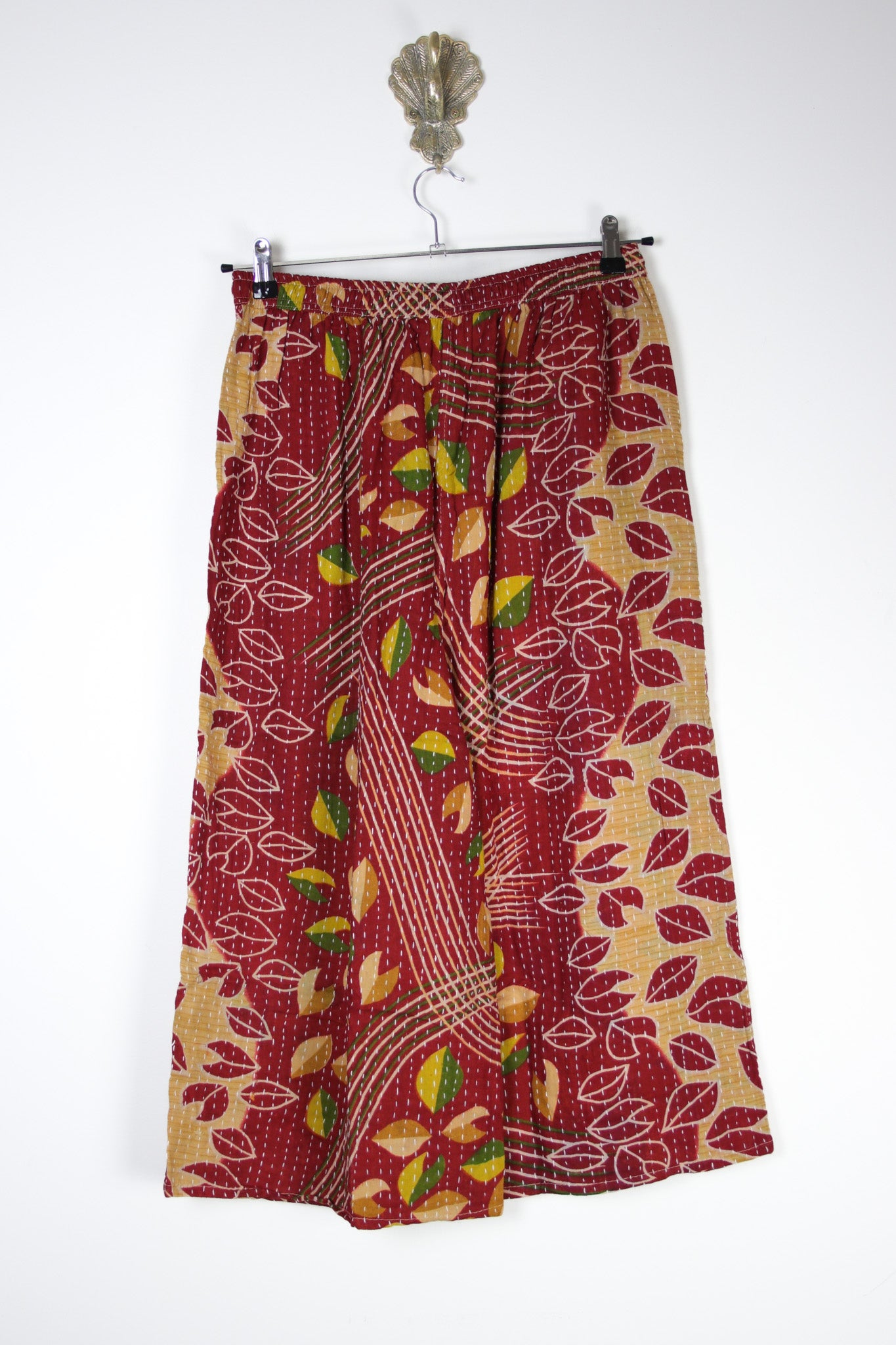 Cropped Kantha Pants L (20972) CroppedPantsLRenewBohemian209722 Renew Bohemian Pty Ltd