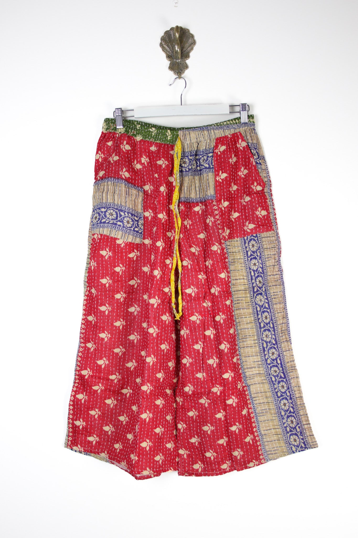 Cropped Kantha Pants L (15705)