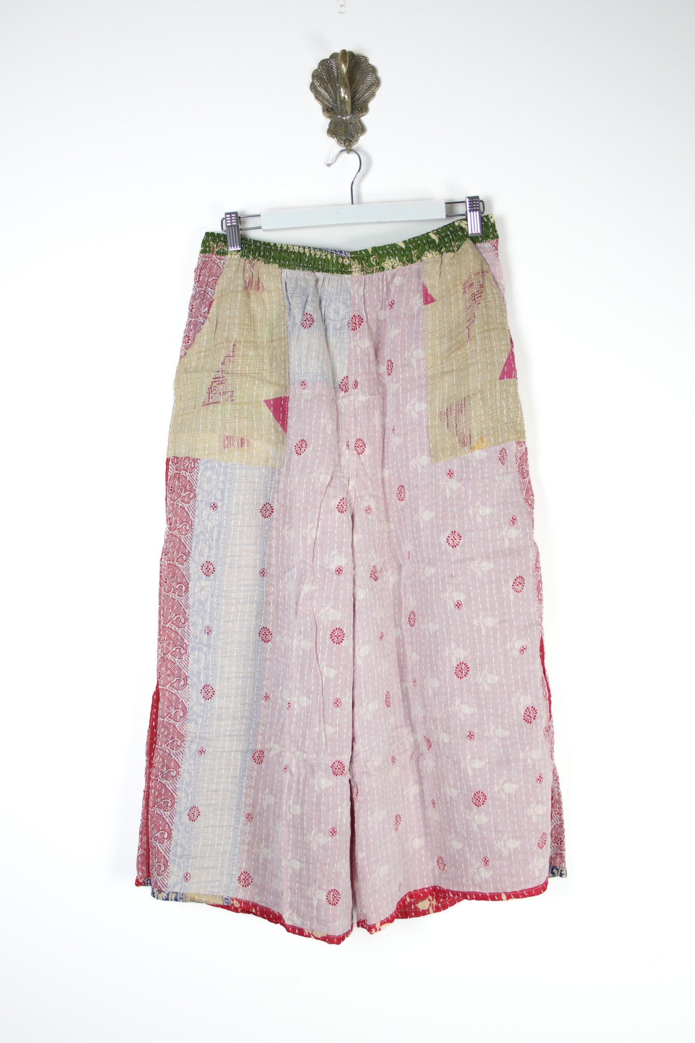 Cropped Kantha Pants L (15705)