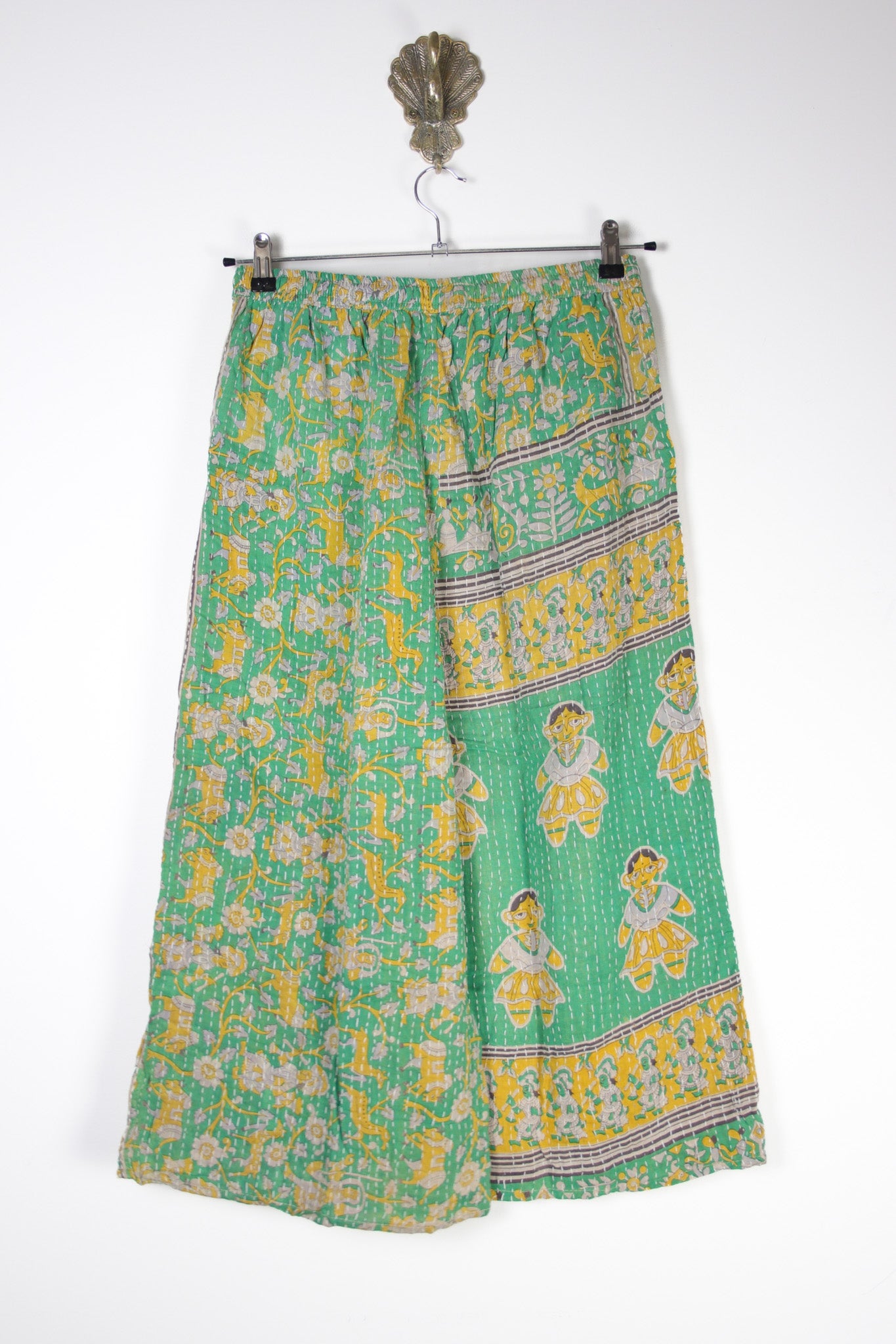 Cropped Kantha Pants M (20965) CroppedPantsMRenewBohemian209652 Renew Bohemian Pty Ltd