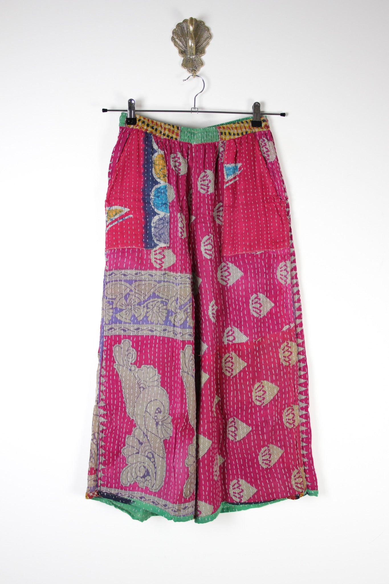 Cropped Kantha Pants S (16656)