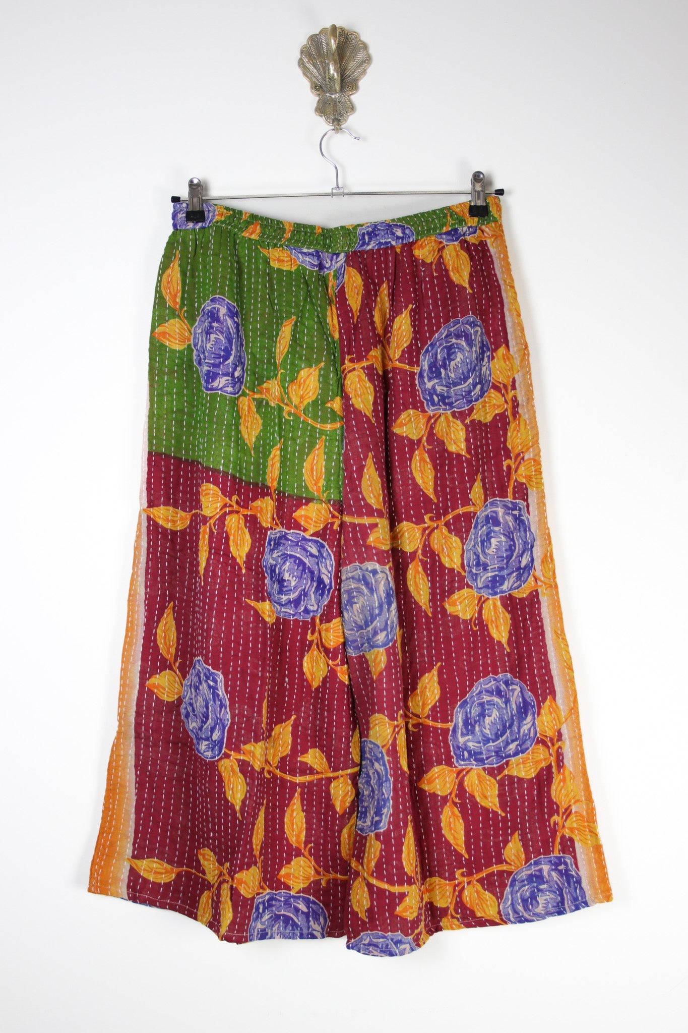 Cropped Kantha Pants XL (20979) CroppedPantsXLRenewBohemian209792 Renew Bohemian Pty Ltd