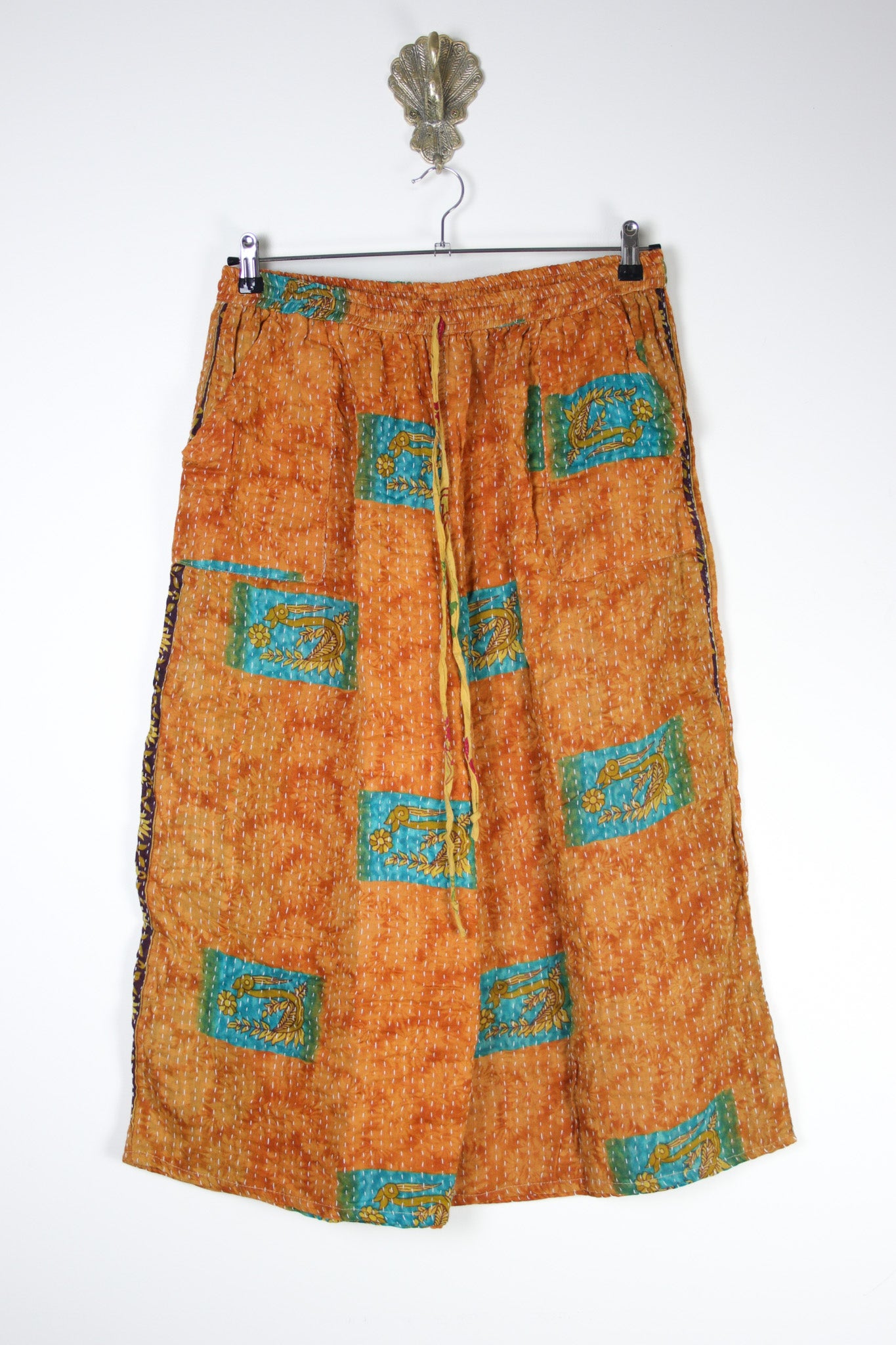 Cropped Kantha Pants XL (20982) CroppedPantsXLRenewBohemian209821 Renew Bohemian Pty Ltd