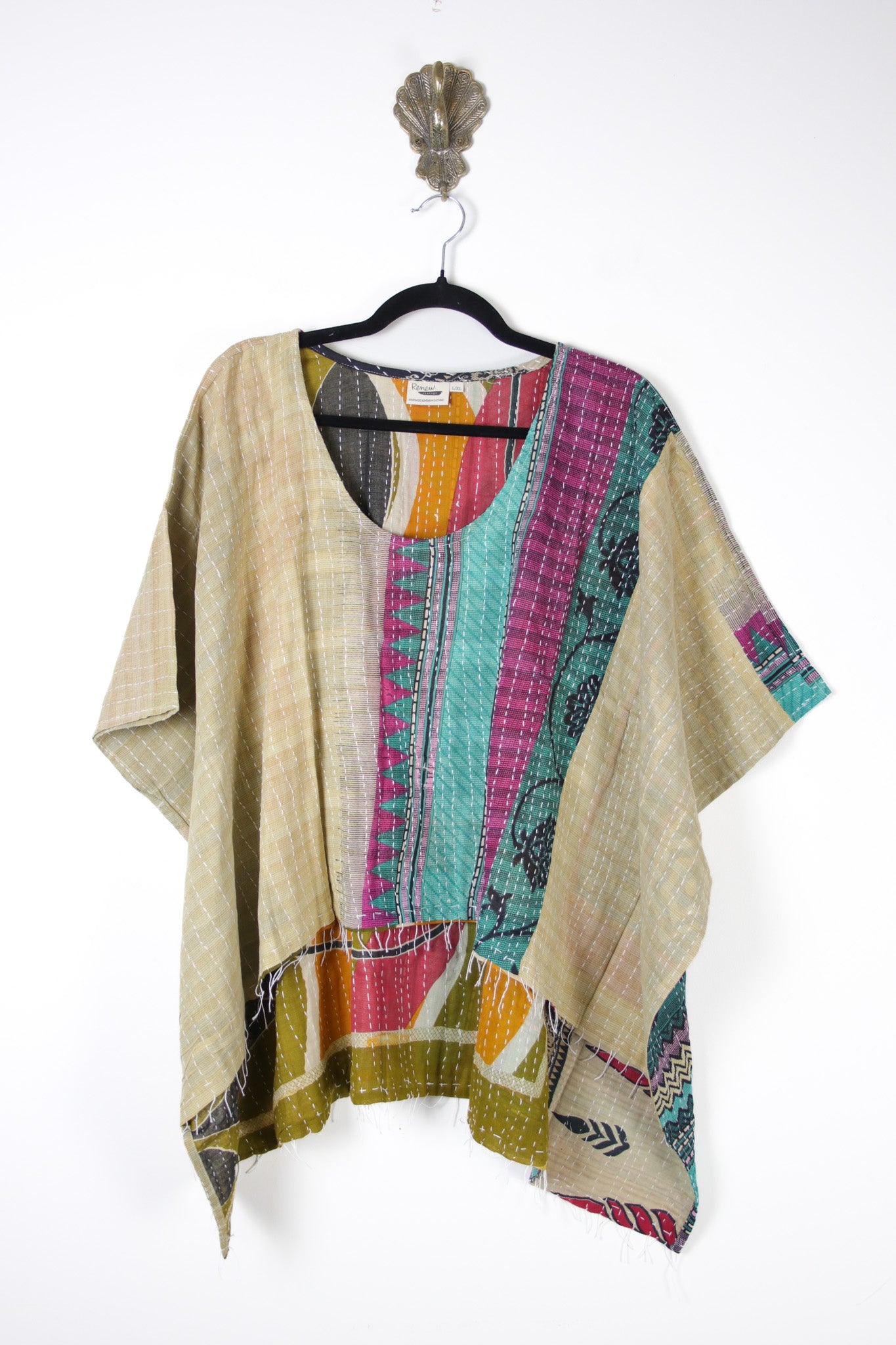 Dreamer Kantha Top L/XL (19959) DreamerTopL_XLRenewBohemian199591 Renew Bohemian Pty Ltd