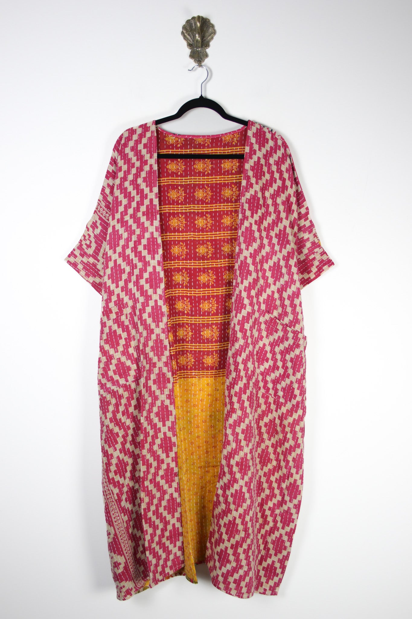 Kantha Flow Robe (20371) FlowRobeRenewBohemian203711 Renew Bohemian Pty Ltd