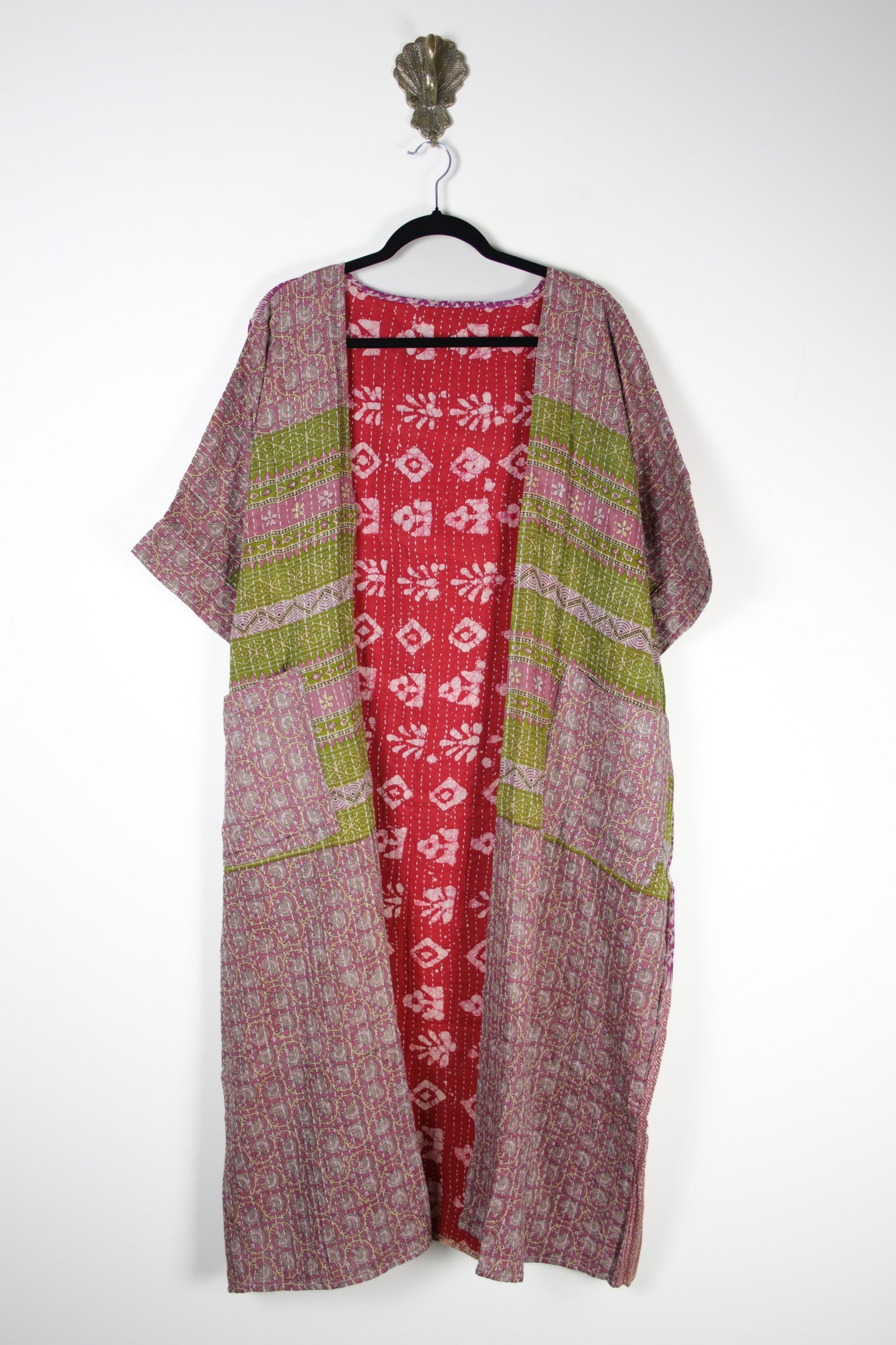 Kantha Flow Robe (20377) FlowRobeRenewBohemian203771 Renew Bohemian Pty Ltd