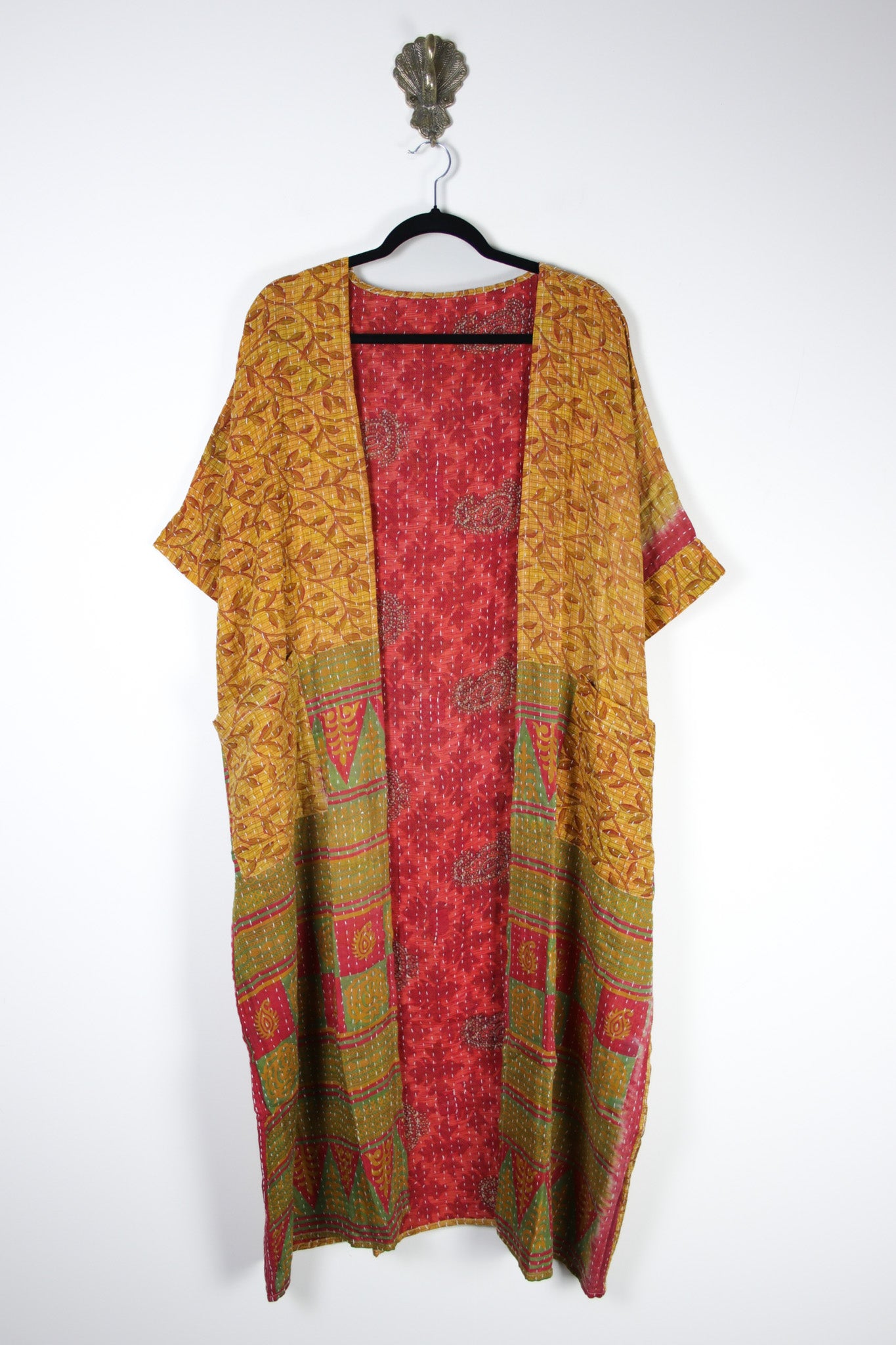 Kantha Flow Robe (20378) FlowRobeRenewBohemian203781 Renew Bohemian Pty Ltd