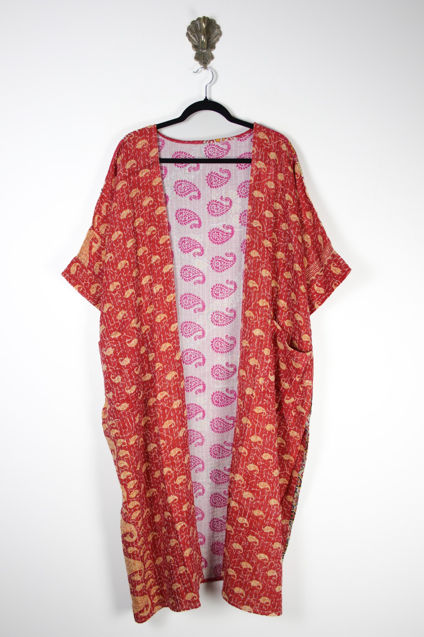 Kantha Flow Robe (20380) FlowRobeRenewBohemian203801 Renew Bohemian Pty Ltd