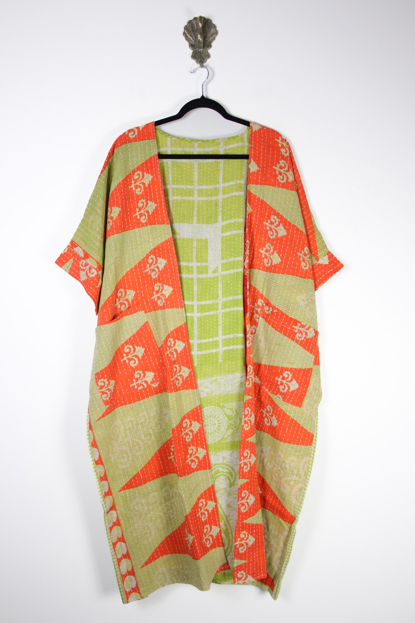 Kantha Flow Robe (20388) FlowRobeRenewBohemian203881 Renew Bohemian Pty Ltd