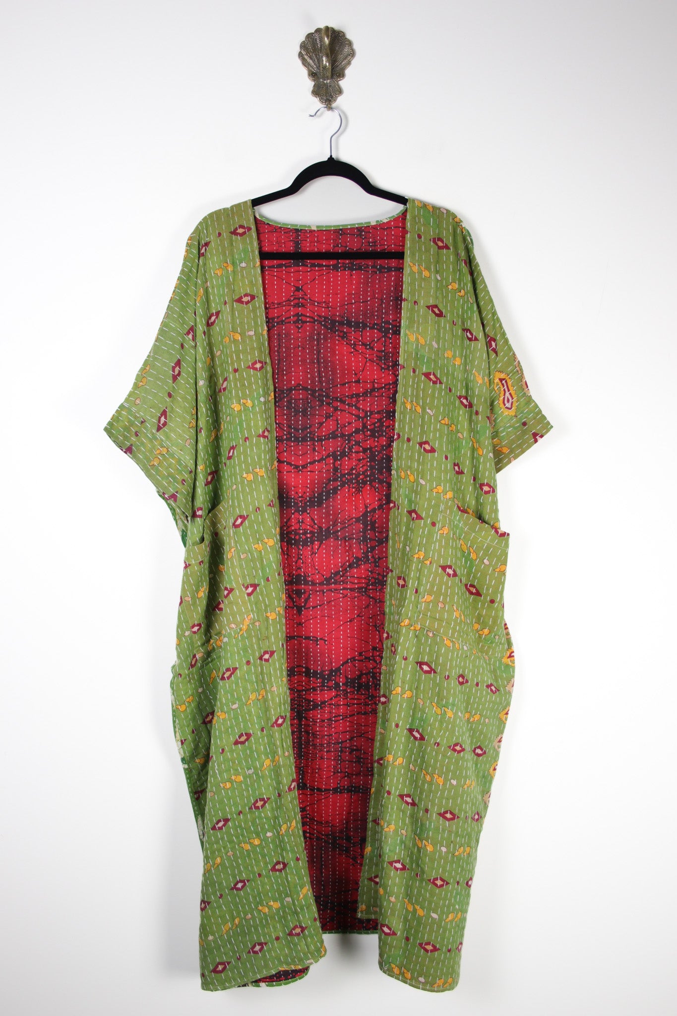 Kantha Flow Robe (20389) FlowRobeRenewBohemian203891 Renew Bohemian Pty Ltd