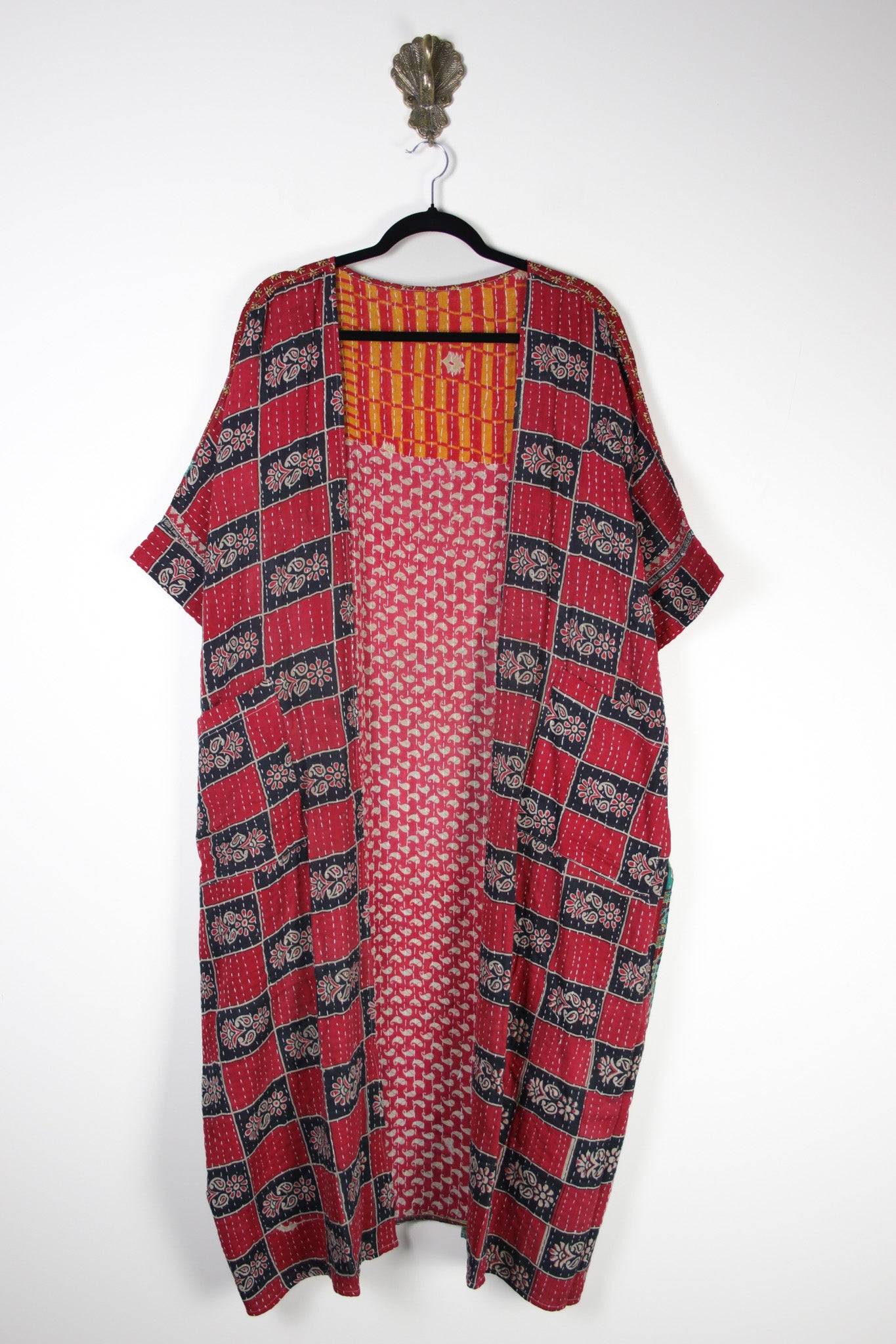 Kantha Flow Robe (20398) FlowRobeRenewBohemian203981 Renew Bohemian Pty Ltd