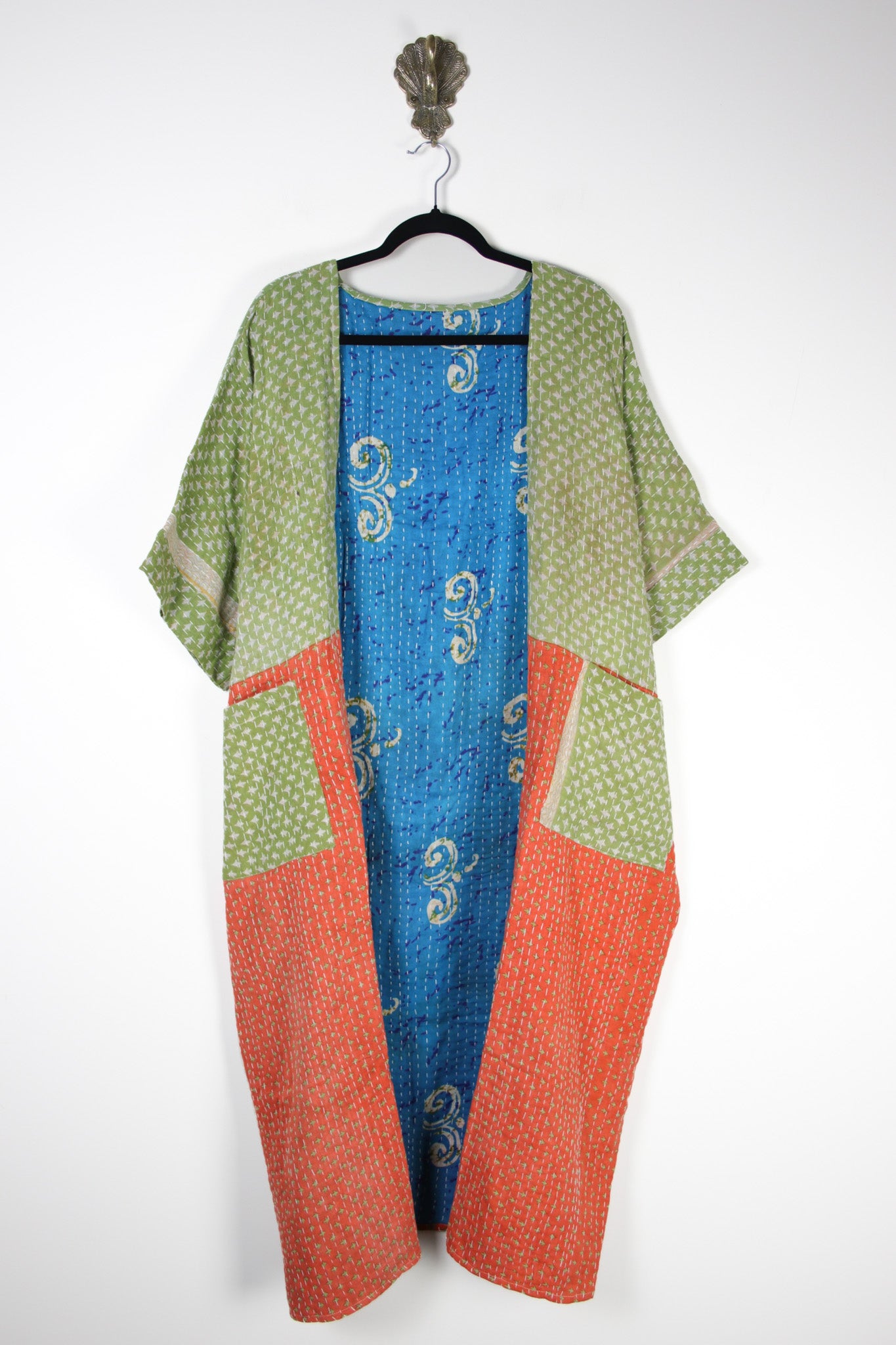 Kantha Flow Robe (20410) FlowRobeRenewBohemian204101 Renew Bohemian Pty Ltd