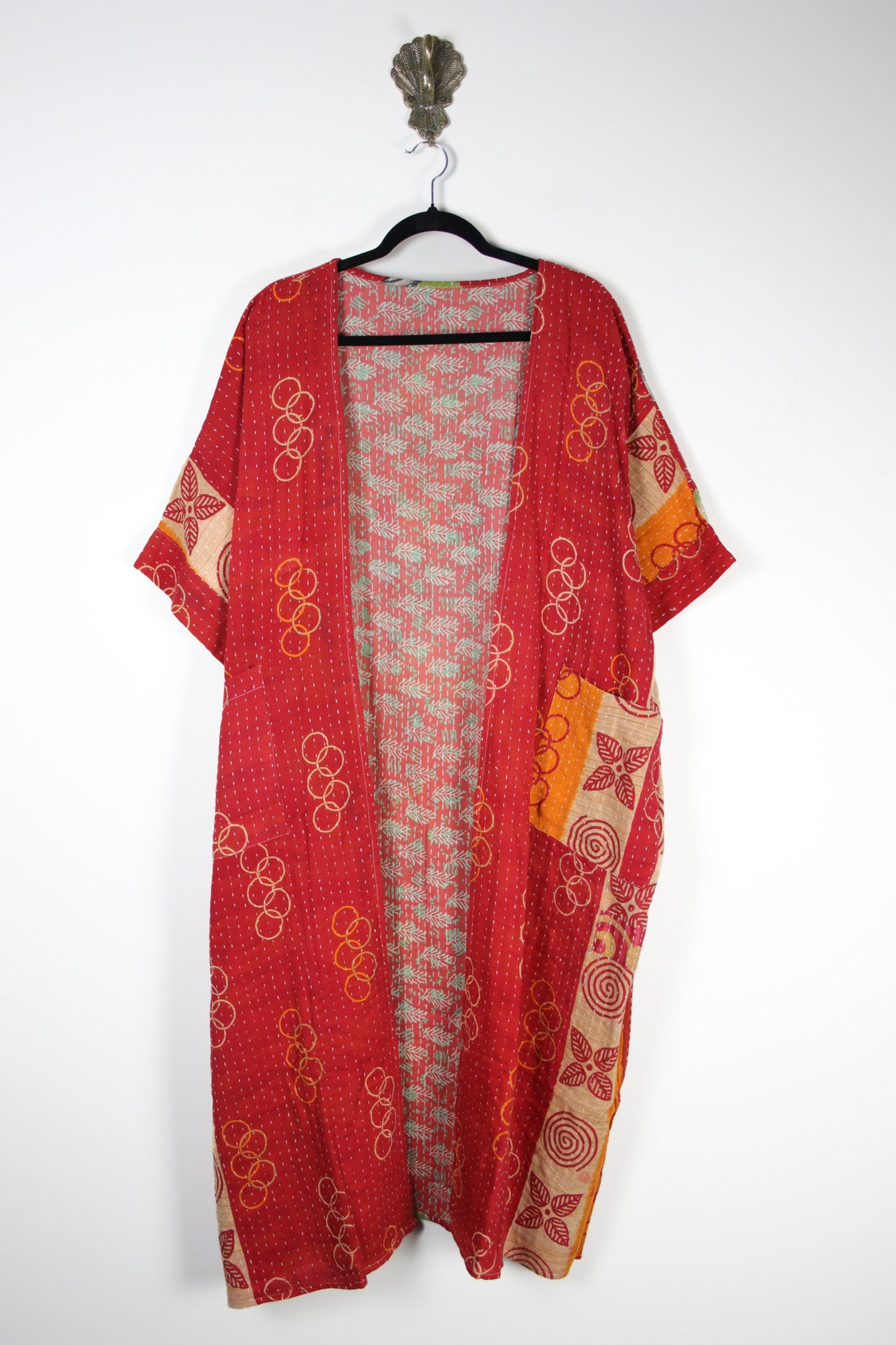 Kantha Flow Robe (20413) FlowRobeRenewBohemian204131 Renew Bohemian Pty Ltd