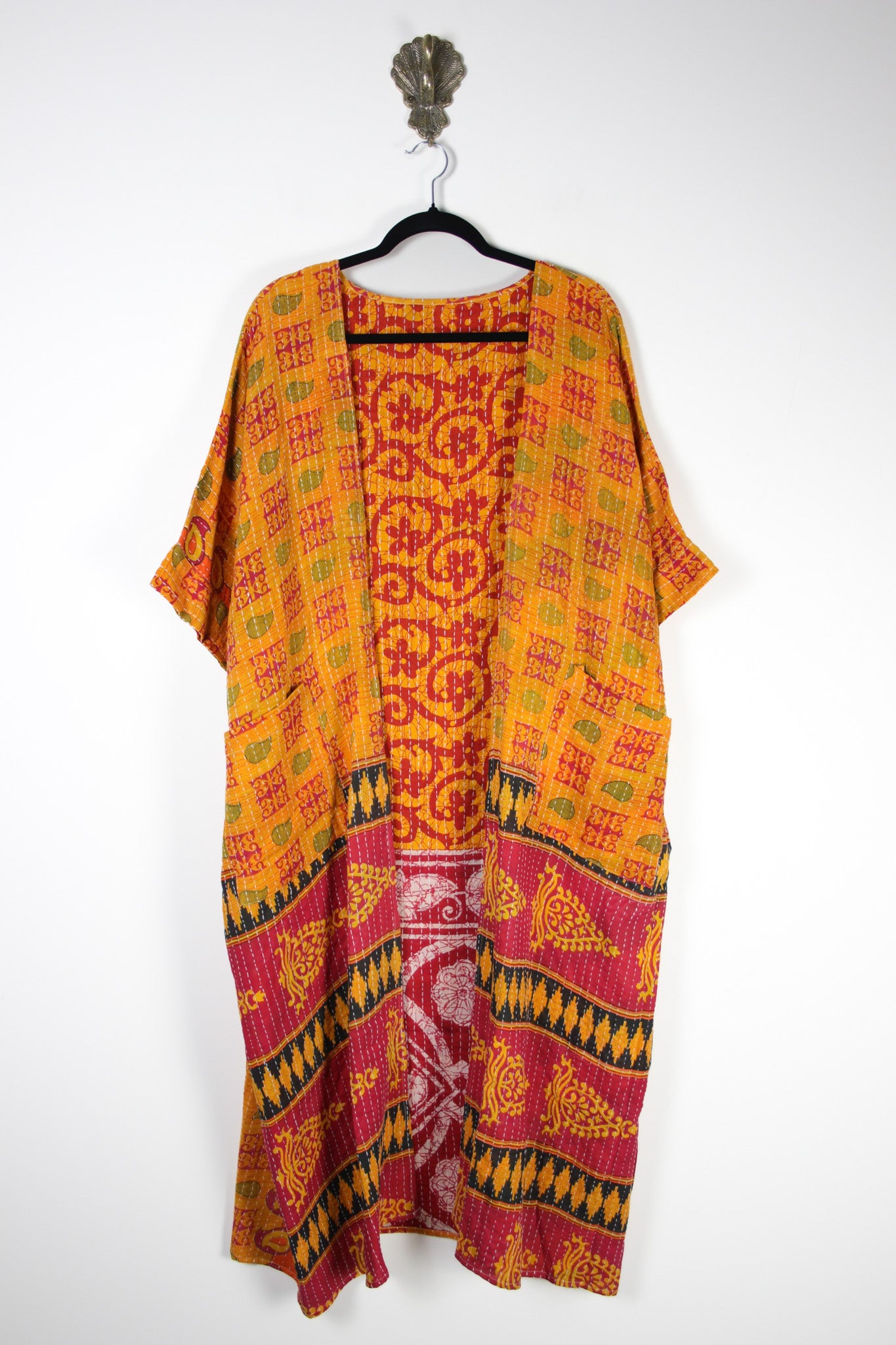 Kantha Flow Robe (20417) FlowRobeRenewBohemian204171 Renew Bohemian Pty Ltd