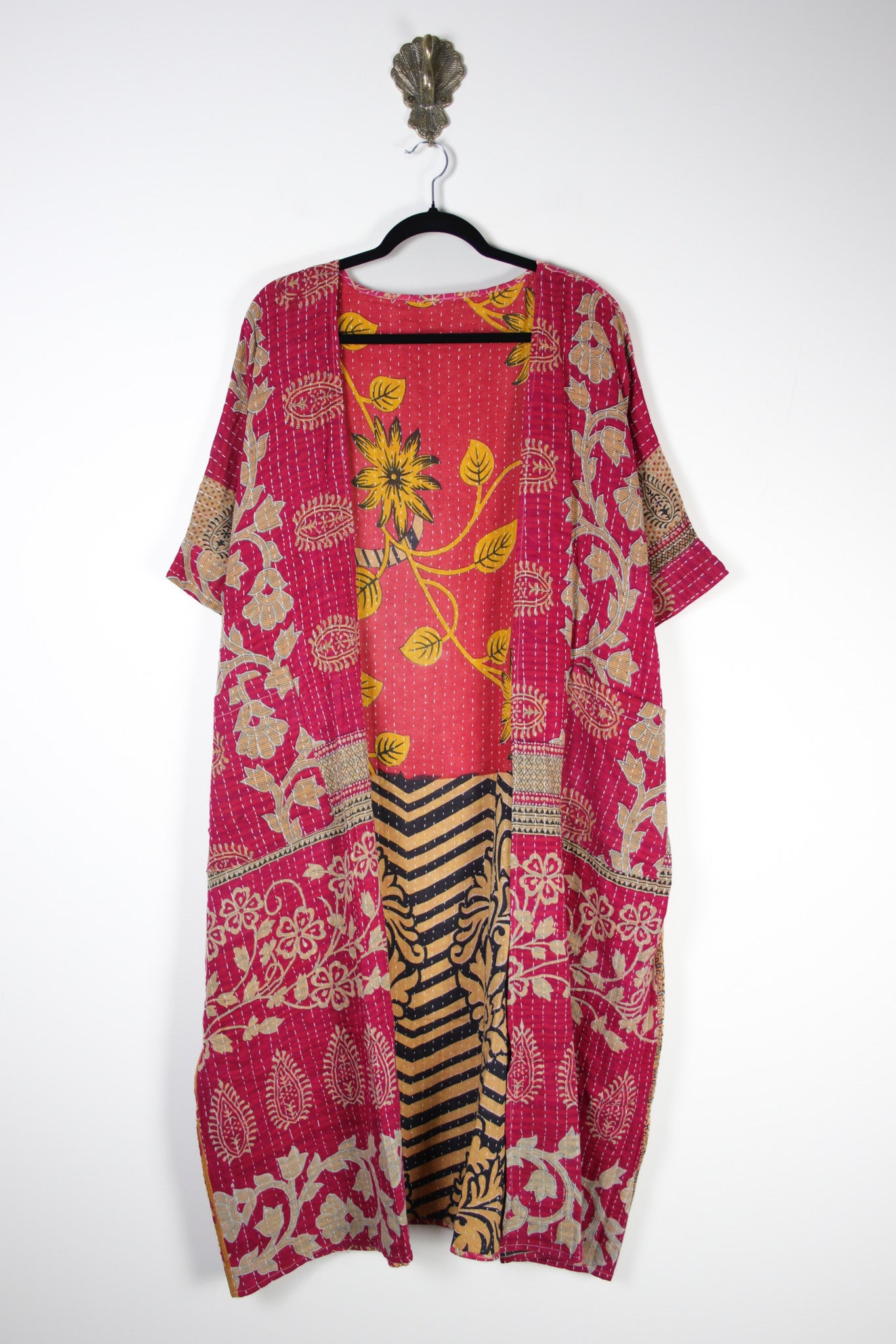 Kantha Flow Robe (20418) FlowRobeRenewBohemian204181 Renew Bohemian Pty Ltd