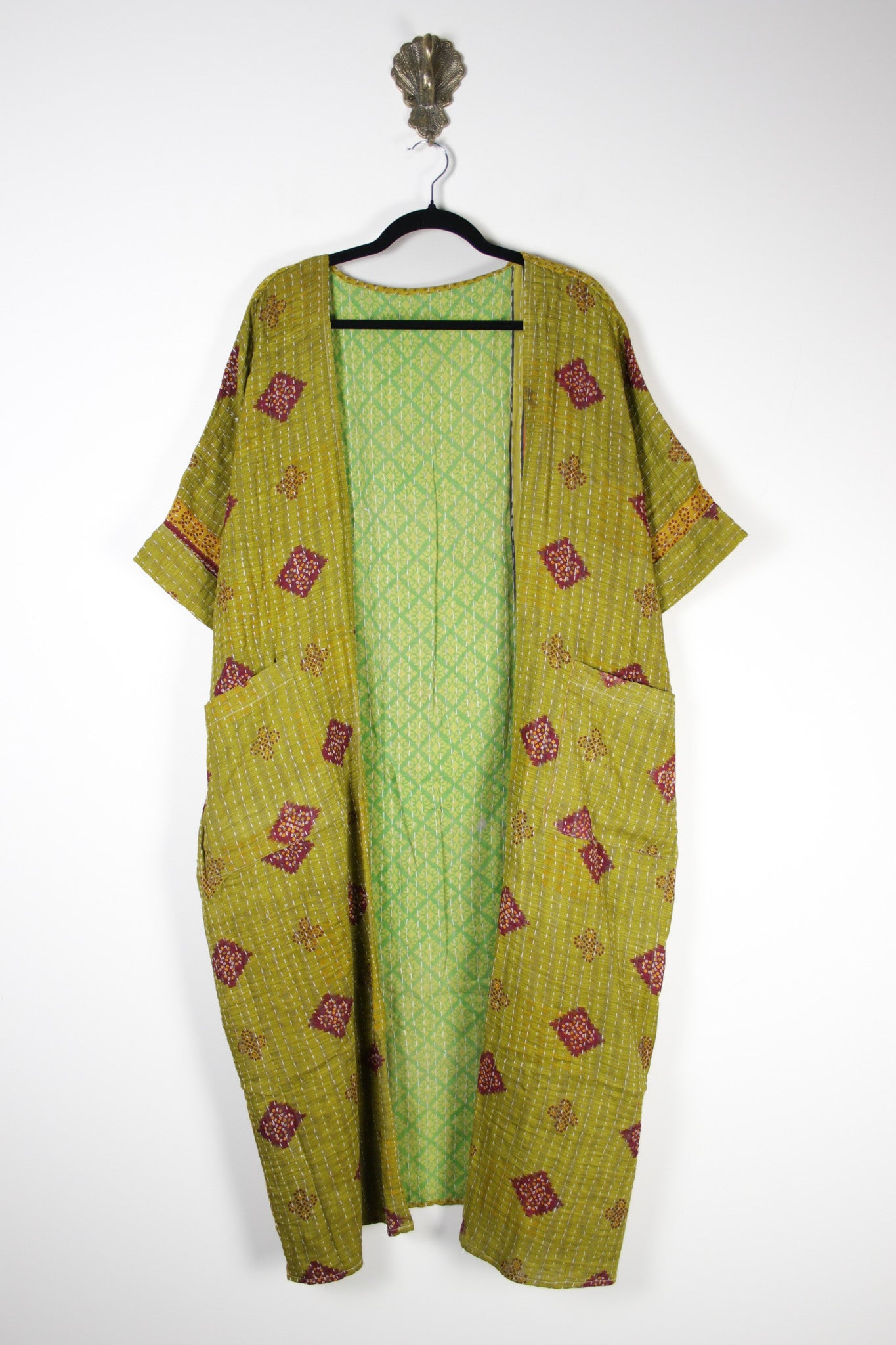 Kantha Flow Robe (20427) FlowRobeRenewBohemian204271 Renew Bohemian Pty Ltd