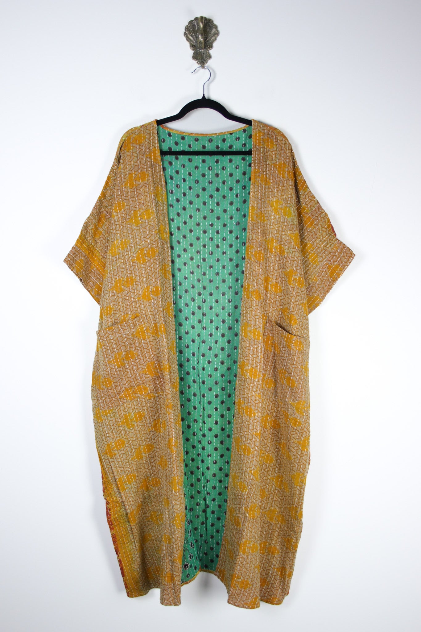Kantha Flow Robe (20441) FlowRobeRenewBohemian204411 Renew Bohemian Pty Ltd