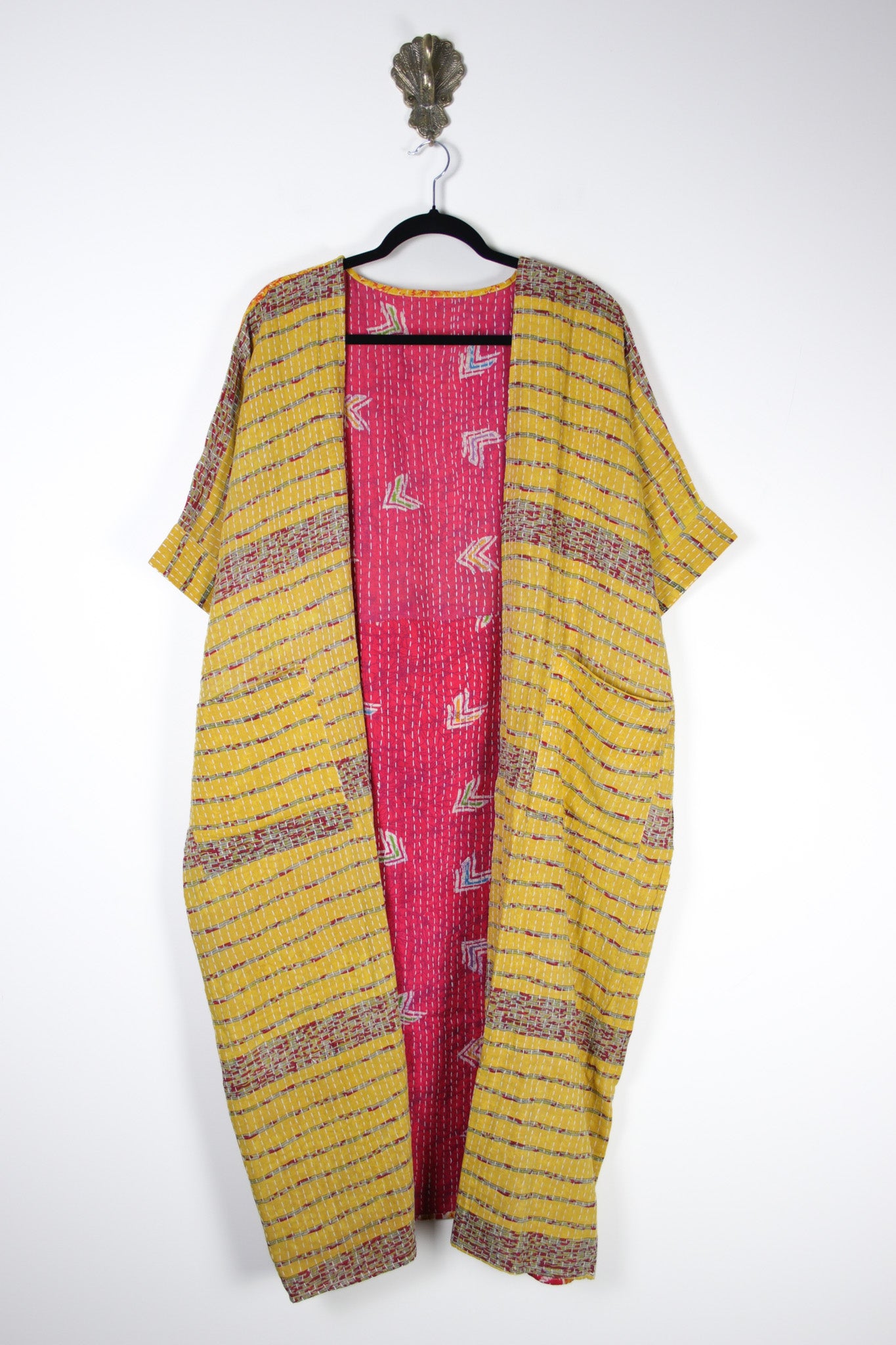 Kantha Flow Robe (20444) FlowRobeRenewBohemian204441 Renew Bohemian Pty Ltd