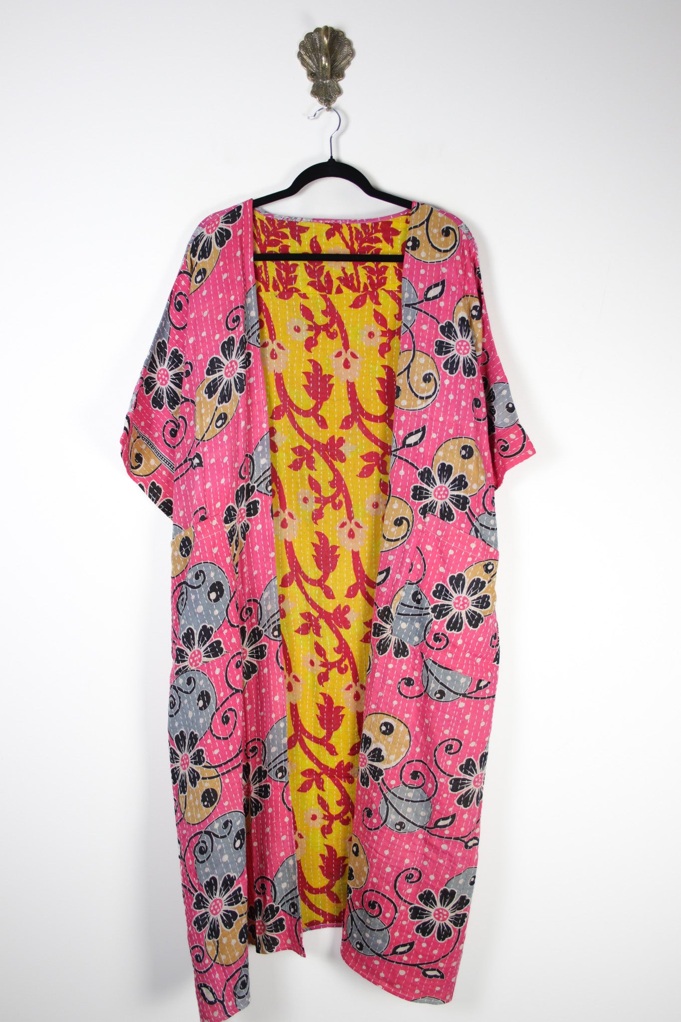 Kantha Flow Robe (20455) FlowRobeRenewBohemian204551 Renew Bohemian Pty Ltd