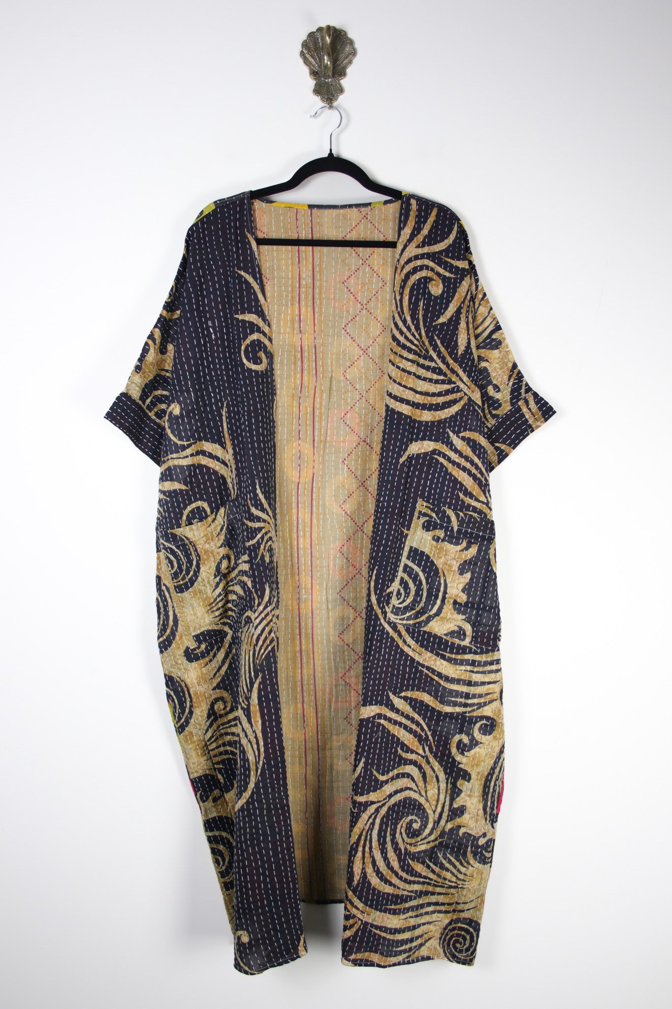 Kantha Flow Robe (20460) FlowRobeRenewBohemian204601 Renew Bohemian Pty Ltd