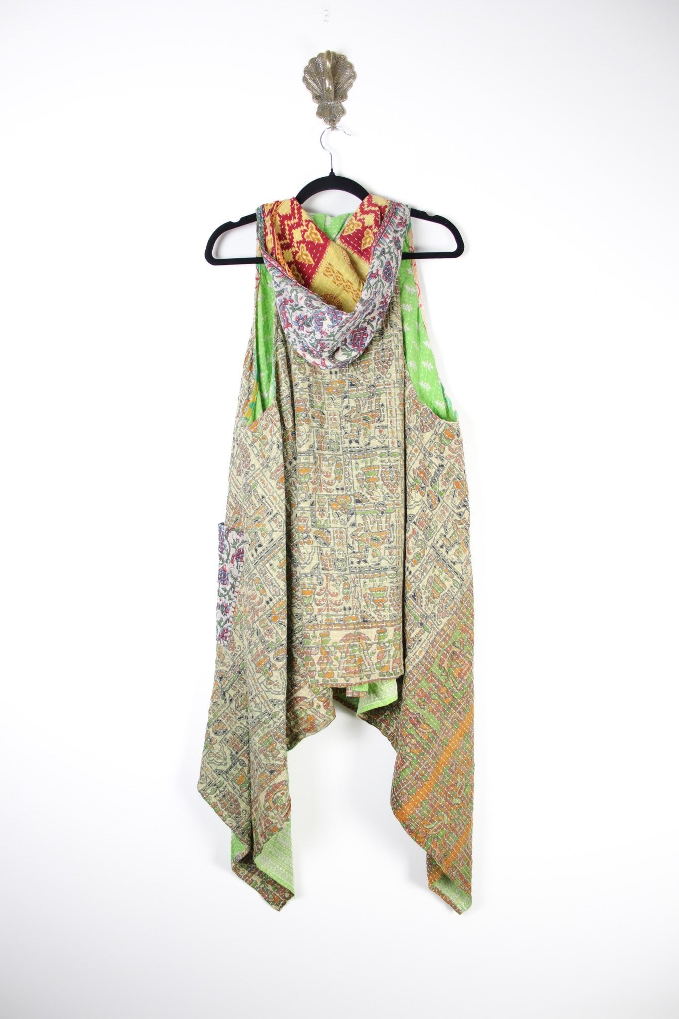 Gemini Hooded Vest (18106) GeminiVestRenewVintage181062 Renew Bohemian Pty Ltd