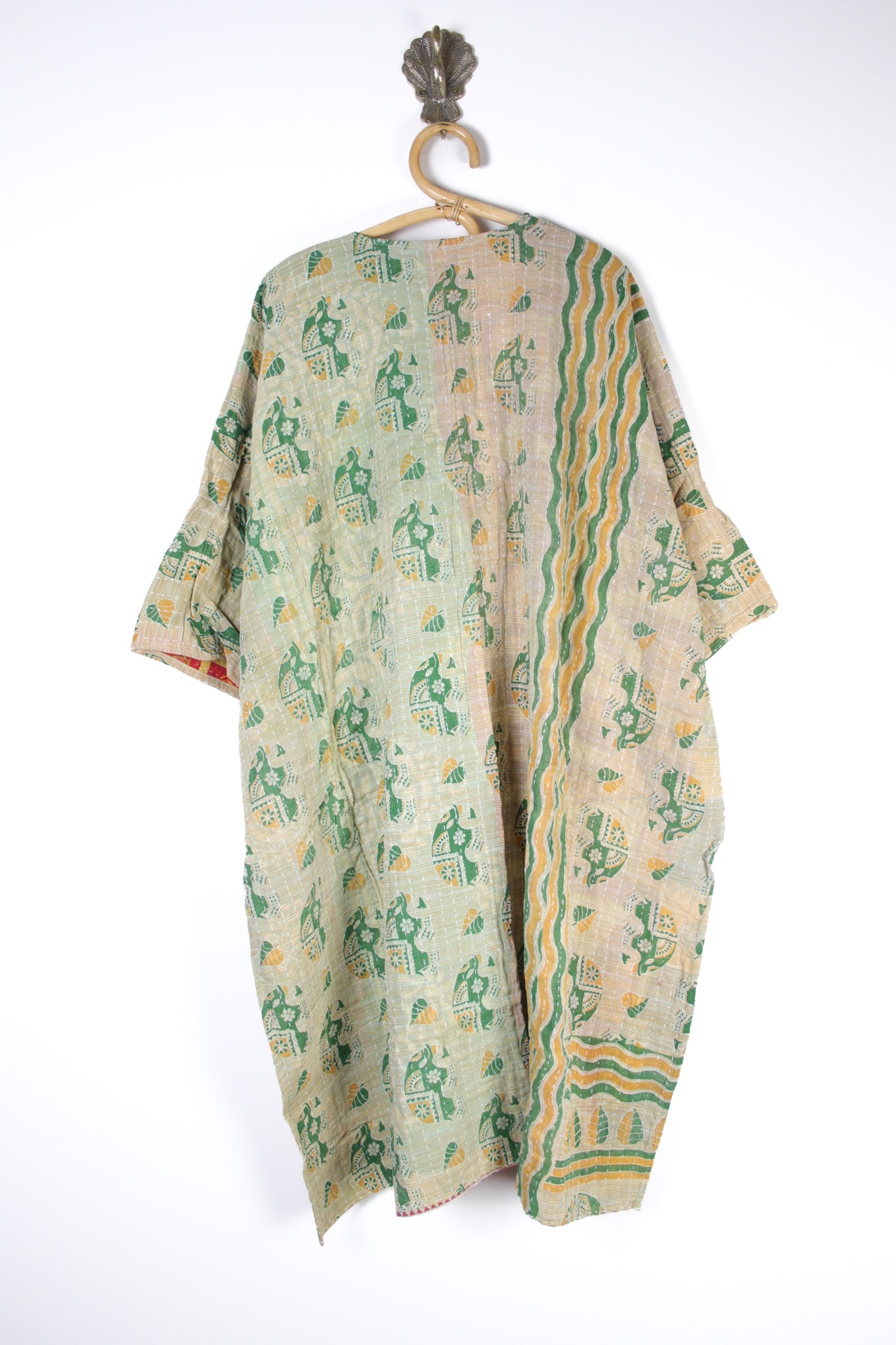 Kantha Ruana Long Sleeve (14570)