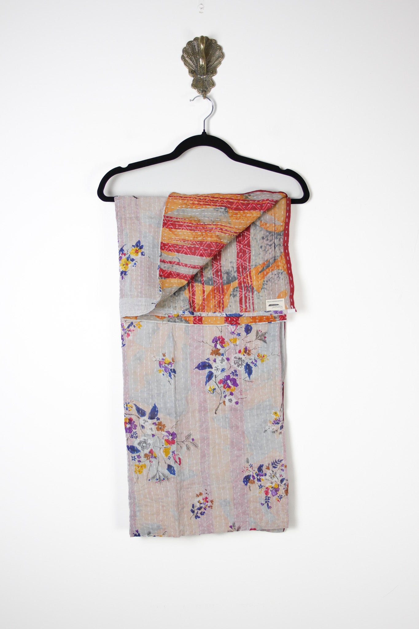 Chunky Kantha Scarf (18329) IMG_4261 Renew Bohemian Pty Ltd
