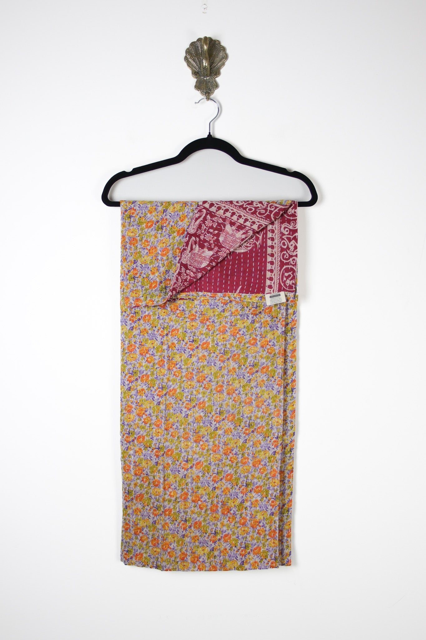 Chunky Kantha Scarf (18322) IMG_4268 Renew Bohemian Pty Ltd
