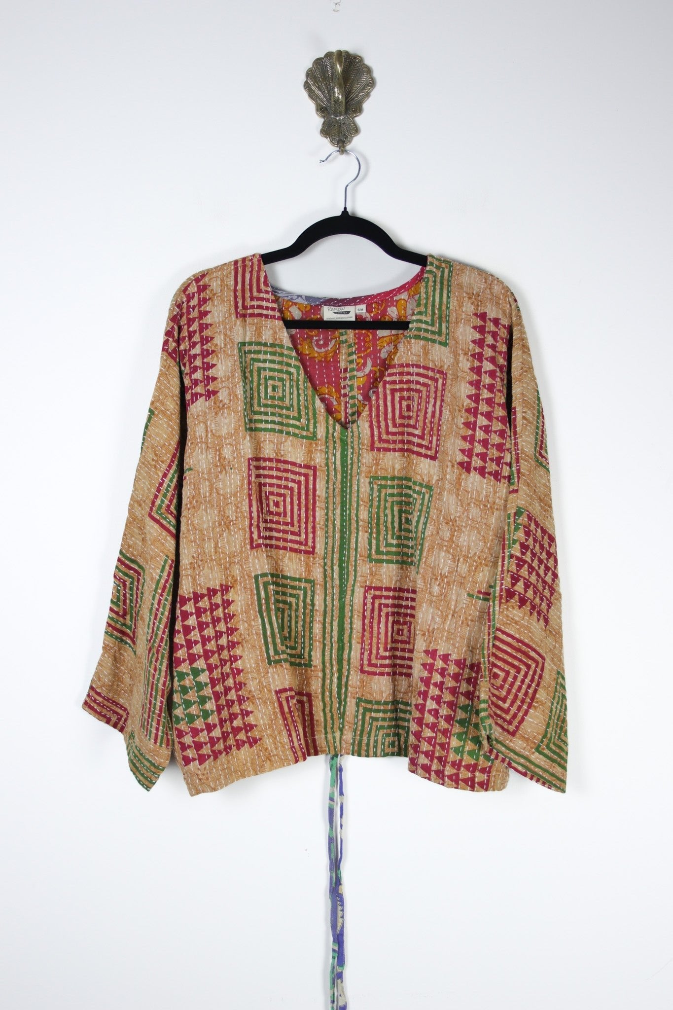 Jovie Kantha Top S/M (20198) JovieS_MRenewBohemian201981 Renew Bohemian Pty Ltd