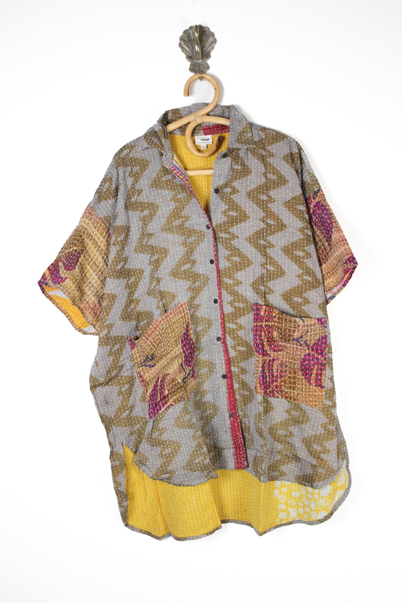 Lila Kantha Shirt 3XL (10576)
