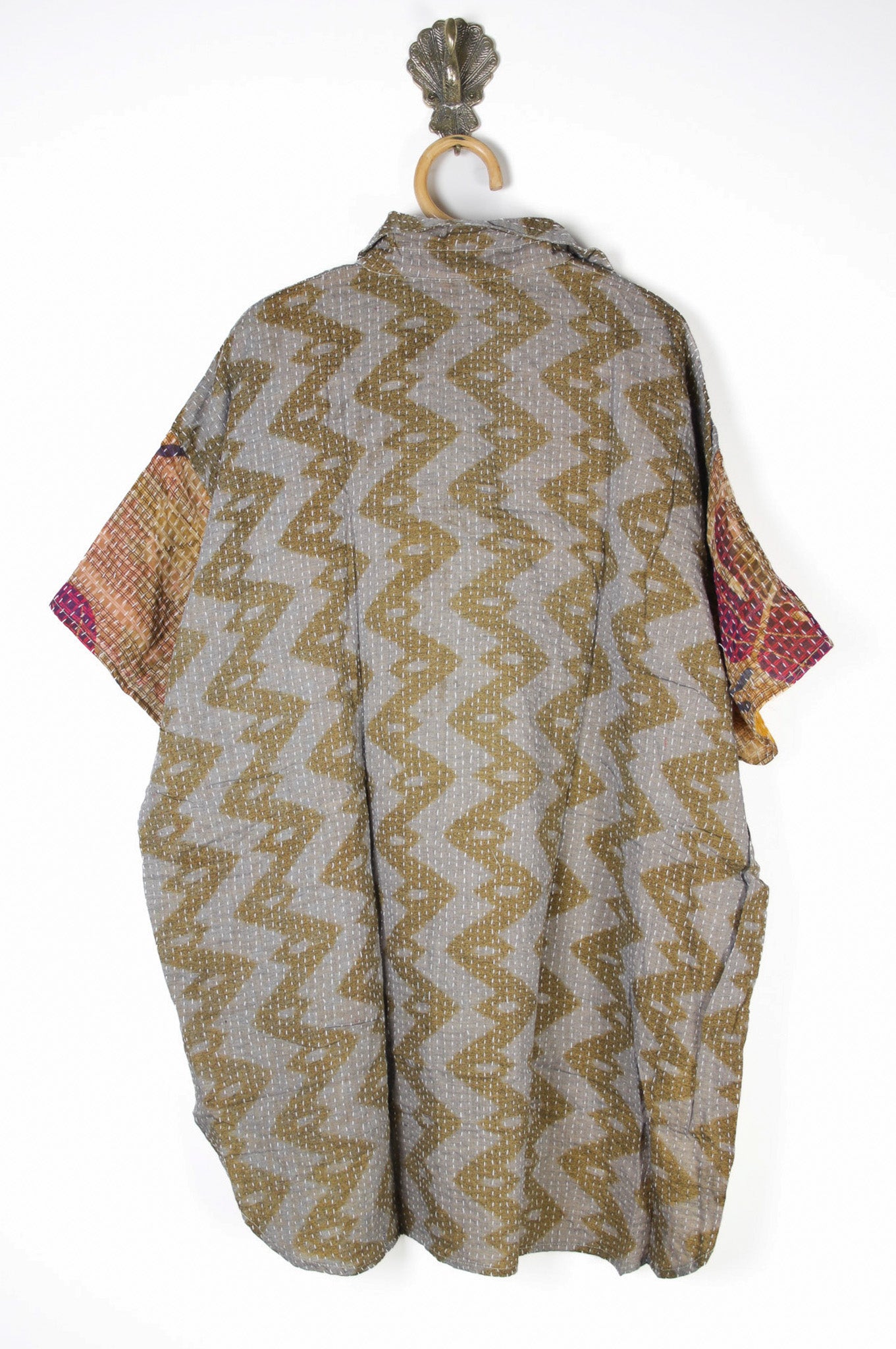 Lila Kantha Shirt 3XL (10576) LilaShirt3XLRenewVintage105762_3c6456f5-4195-42ae-8c94-e66ab8f8d18f Renew Bohemian Pty Ltd