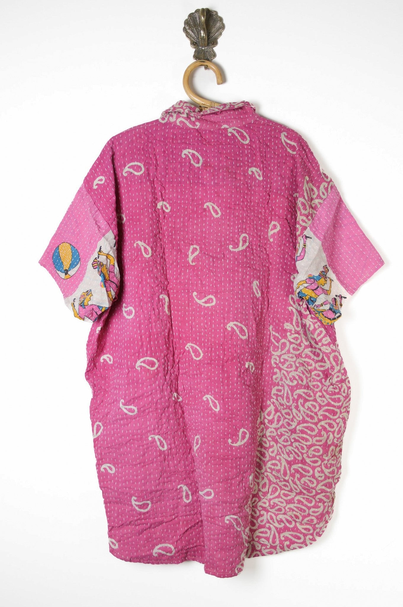 Lila Kantha Shirt L (10635) LilaShirtLRenewVintage106352_bca2284b-4e3c-46fc-aeef-a7293bae6230 Renew Bohemian Pty Ltd
