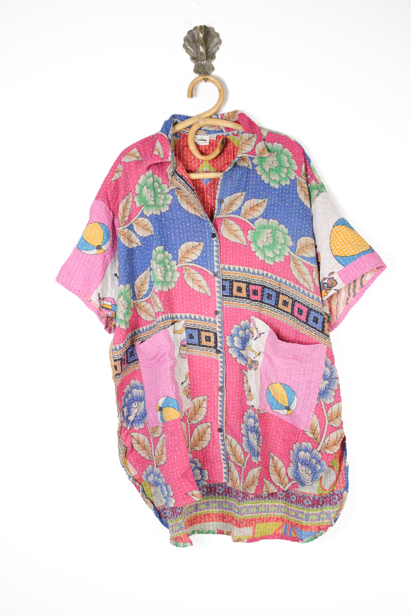 Lila Kantha Shirt XL (10609)