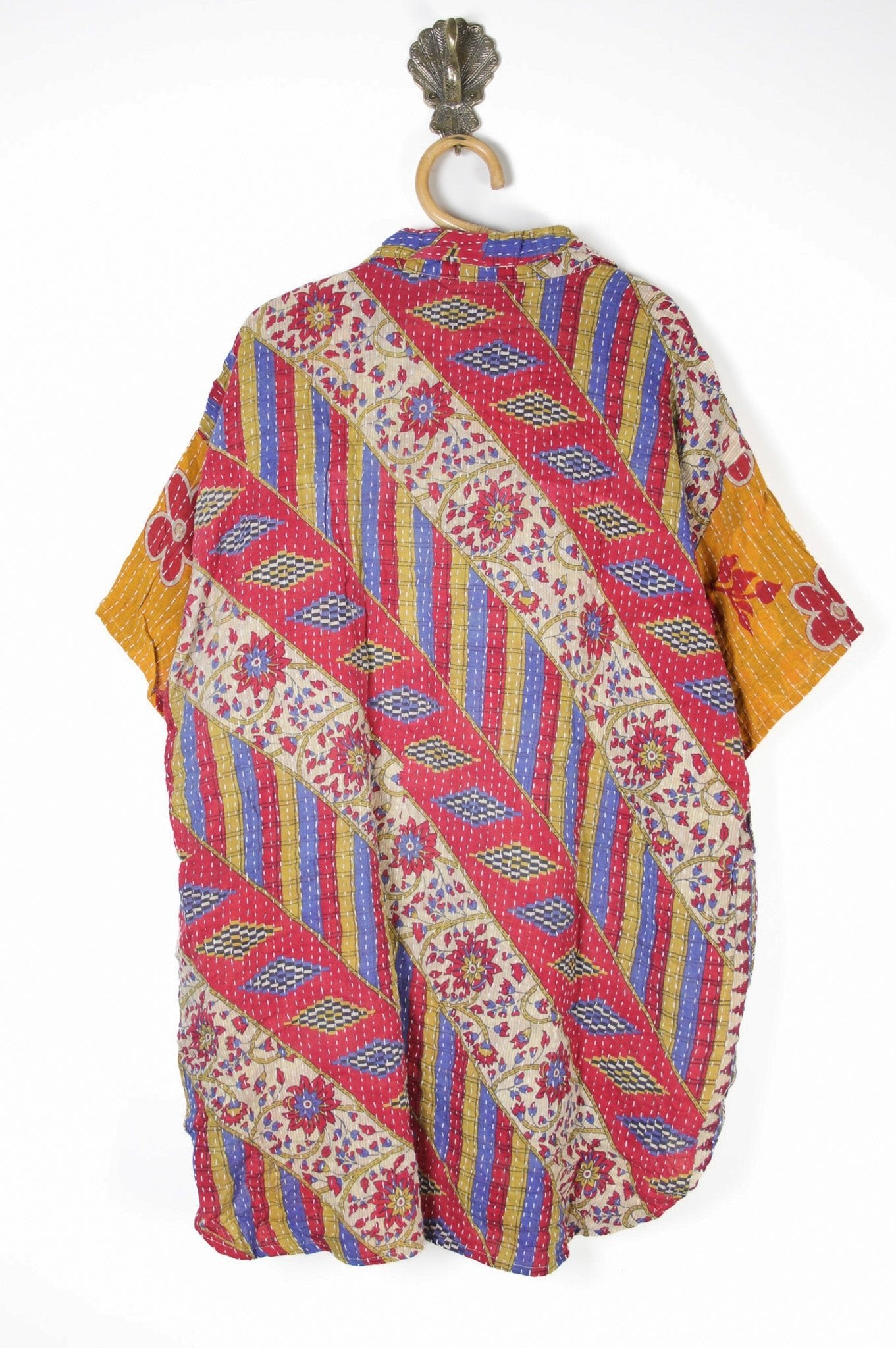 Lila Kantha Shirt XL (10614) LilaShirtXLRenewVintage106142_b6c69455-e083-458c-972d-381646d92856 Renew Bohemian Pty Ltd