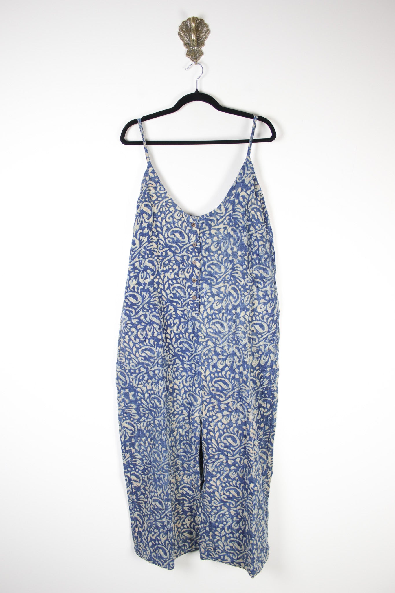 Stonewash Kantha Jumpsuit - Paisley
