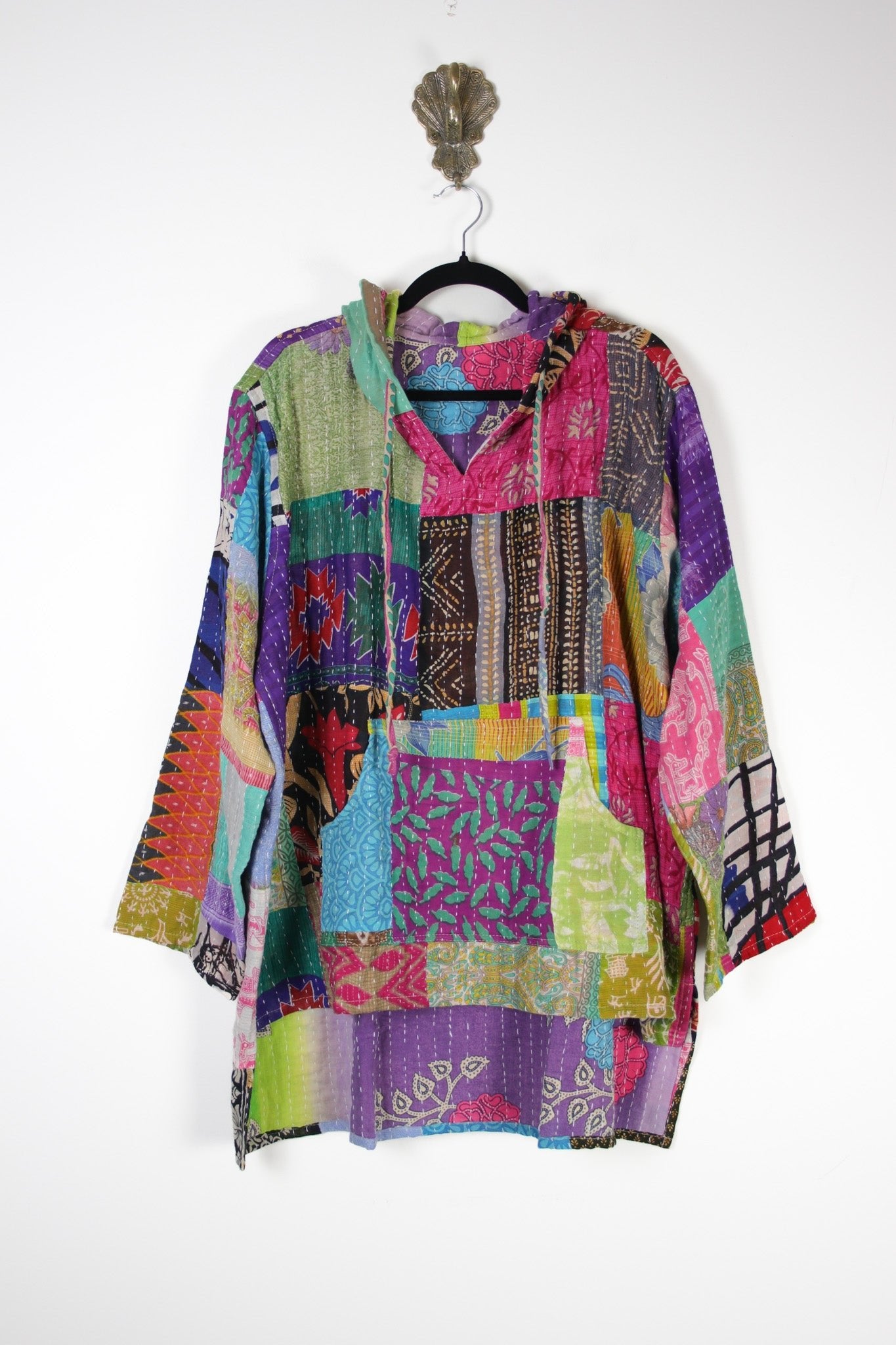 Patchwork Homebody Hoodie 2XL (20163) PatchworkHomebodyHoodie2XLRenewBohemian201631 Renew Bohemian Pty Ltd