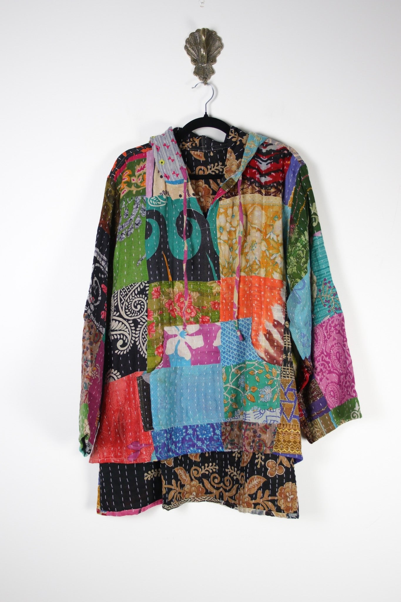 Patchwork Homebody Hoodie 2XL (20165) PatchworkHomebodyHoodie2XLRenewBohemian201651 Renew Bohemian Pty Ltd