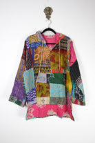 Patchwork Homebody Hoodie M (20120) PatchworkHomebodyHoodieMRenewBohemian201201 Renew Bohemian Pty Ltd