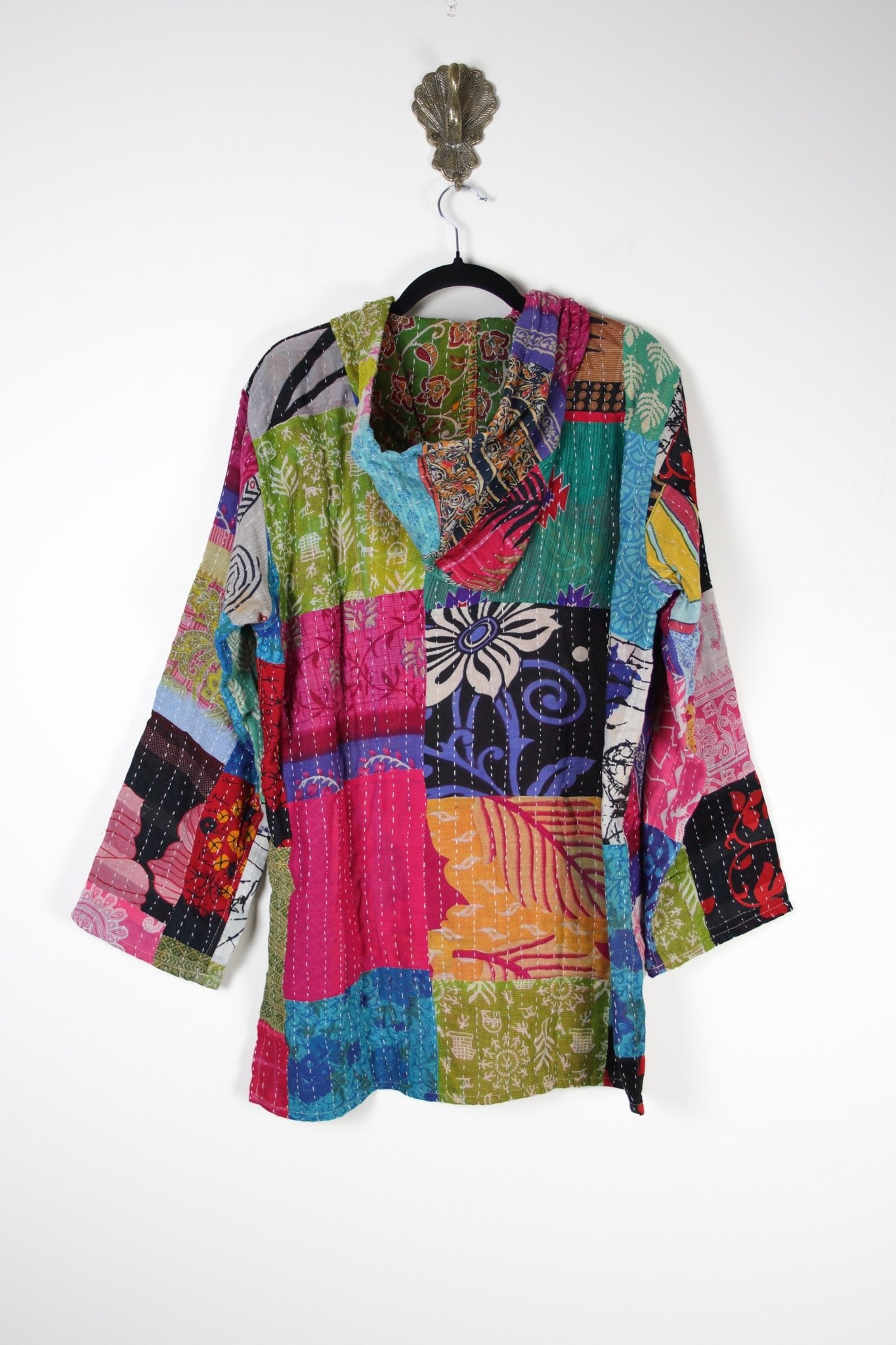 Patchwork Homebody Hoodie S (20103) PatchworkHomebodyHoodieSRenewBohemian201032 Renew Bohemian Pty Ltd
