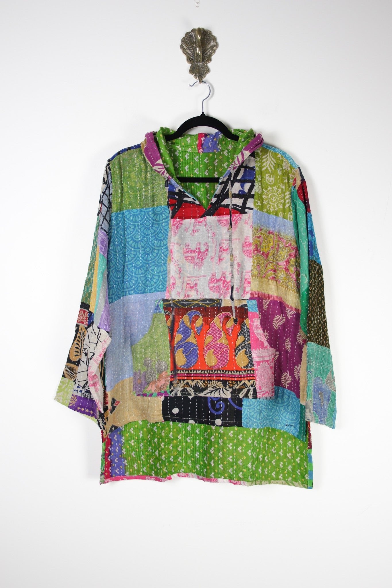 Patchwork Homebody Hoodie S (20106) PatchworkHomebodyHoodieSRenewBohemian201061 Renew Bohemian Pty Ltd