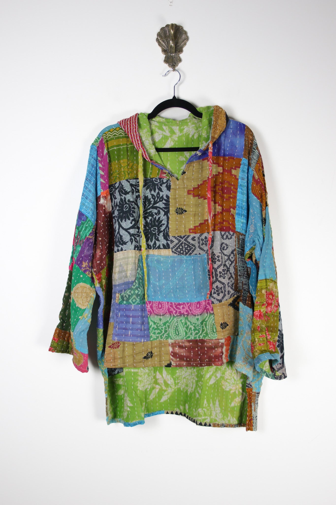 Patchwork Homebody Hoodie XL (20150) PatchworkHomebodyHoodieXLRenewBohemian201501 Renew Bohemian Pty Ltd