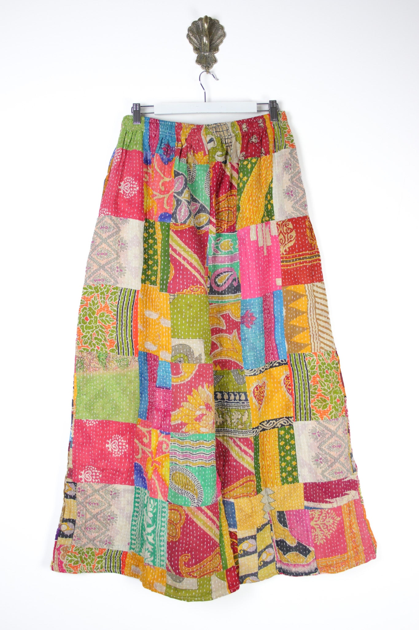 Patchwork Palazzo Pants L (14686)