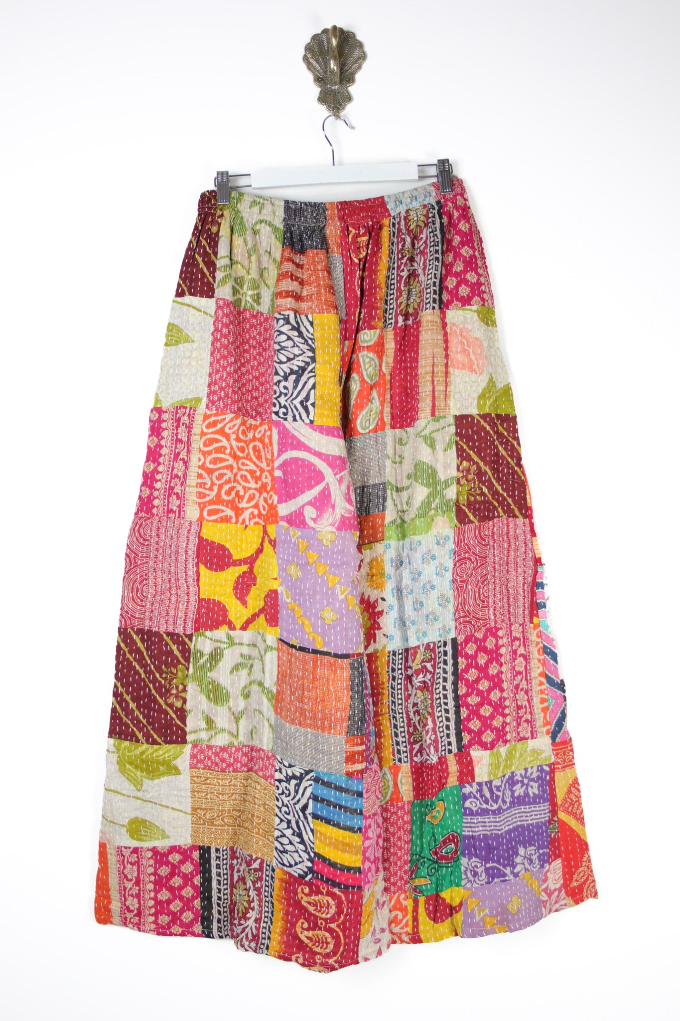 Patchwork Palazzo Pants L (14687)